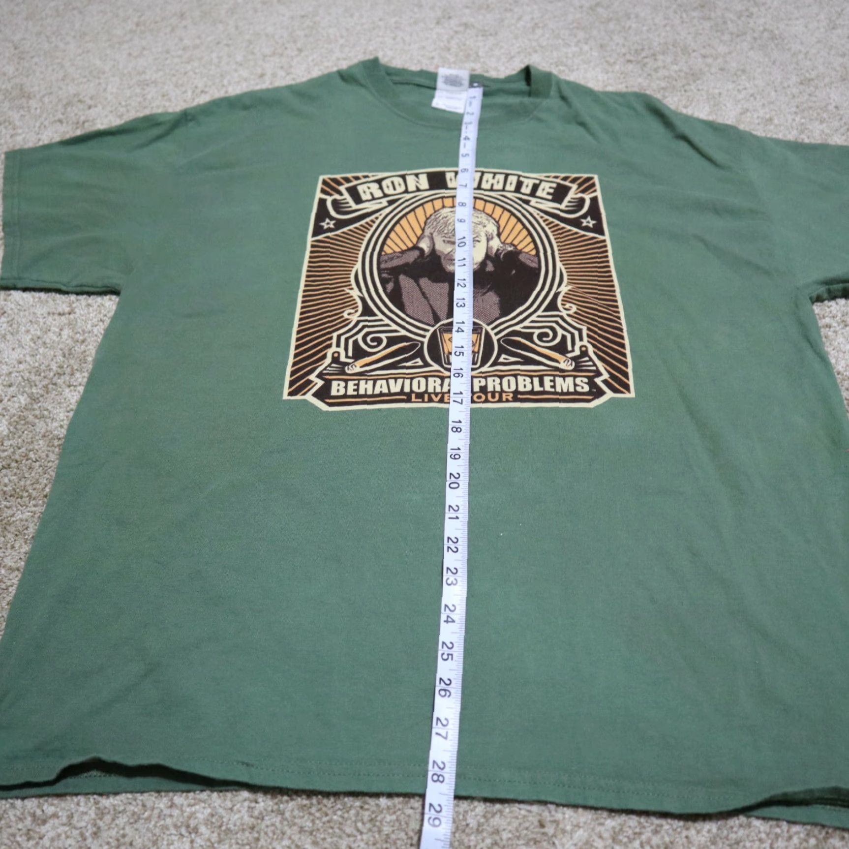 Gildan VINTAGE Ron White Comedy Shirt XL Green Stand Up 2000s Mens Gildan Ultra Cotton T-Shirt Logo Size US XL / EU 56 / 4 - 6 Thumbnail