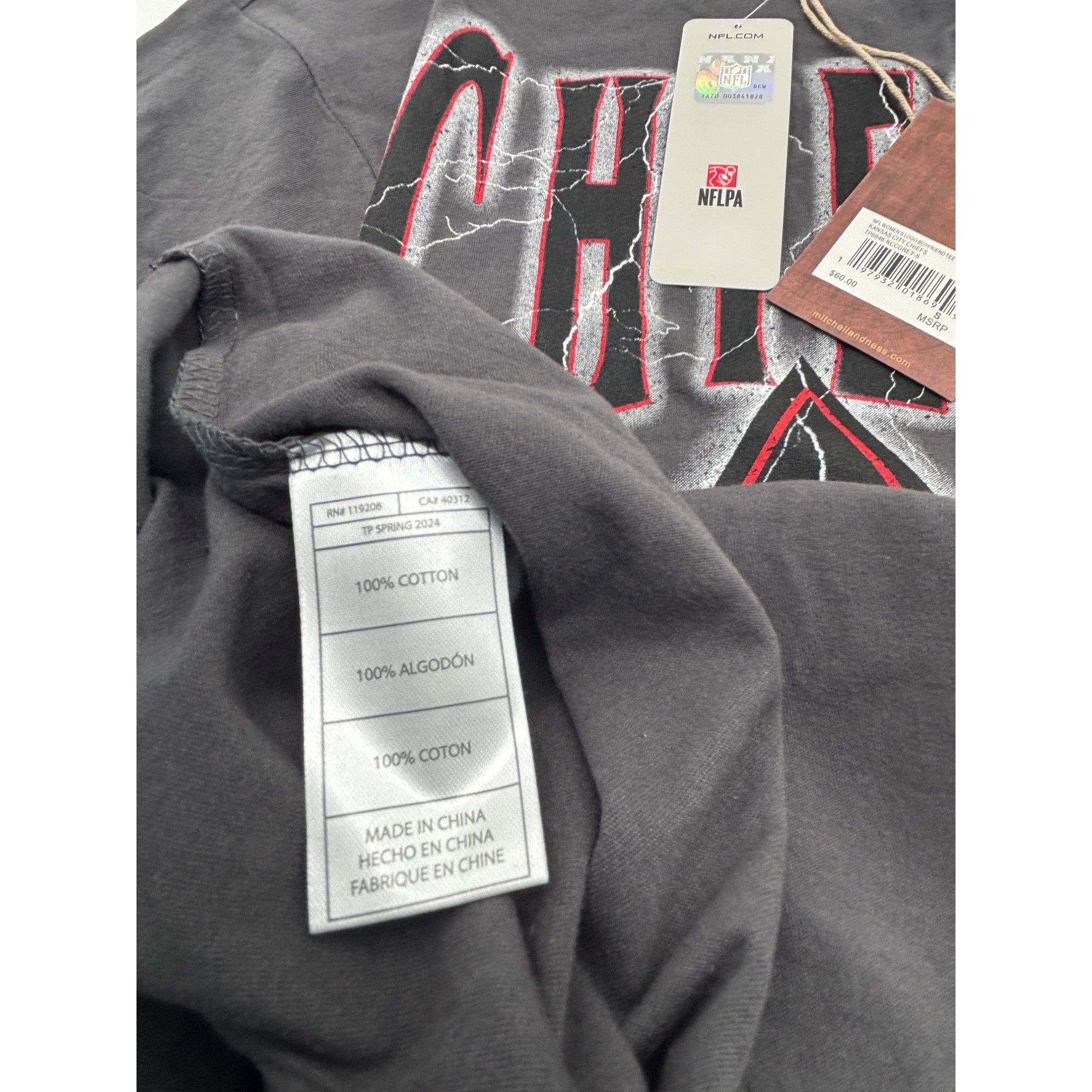 Mitchell & Ness Mitchell & Ness NFL Women's Boyfriend Tee Chiefs, KS City Ch Size S / US 4 / IT 40 - 6 Thumbnail