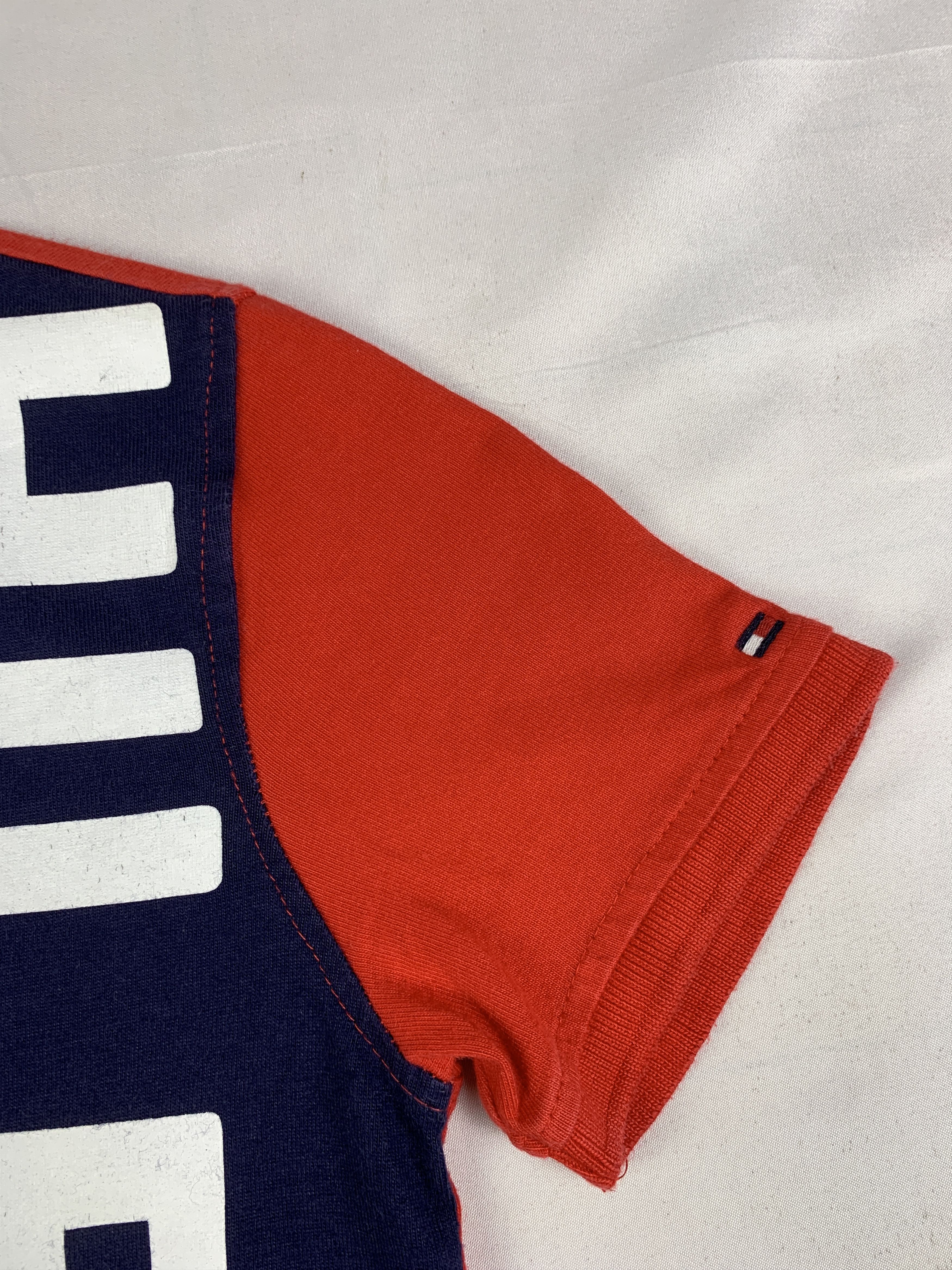 Tommy Hilfiger Tommy Hilfiger Red Patchwork Spell out Baby Polo (XS) Size XS / US 0-2 / IT 36-38 - 5 Thumbnail