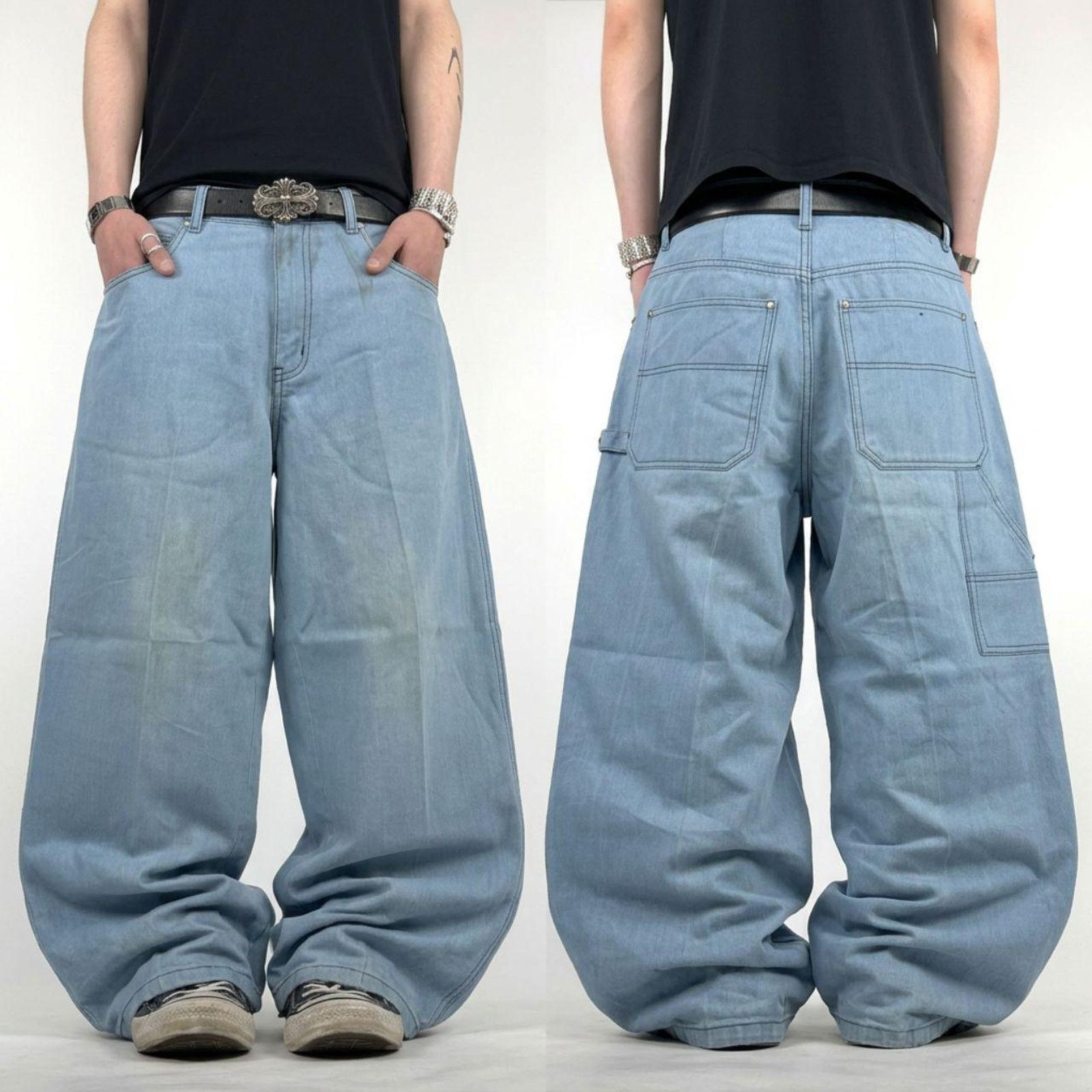 Vintage ARCHIVE Baggy Y2K Jeans / Underground Number Nine Style