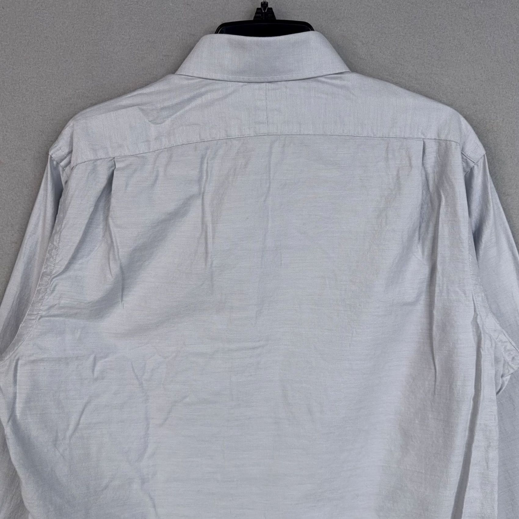 Polo Ralph Lauren Polo Ralph Lauren Shirt Mens 16 Blue Solid Long Sleeve Button Front Pony Logo (Used/Vintage) Size US L / EU 52-54 / 3 - 7 Thumbnail