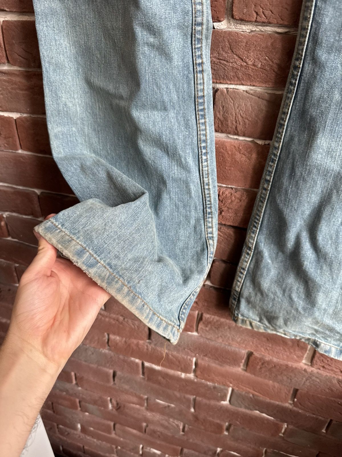 Diesel Vintage Y2k Rare Diesel Mud Wash Flared Jeans Pant Hype 32 Size US 32 / EU 48 - 13 Thumbnail