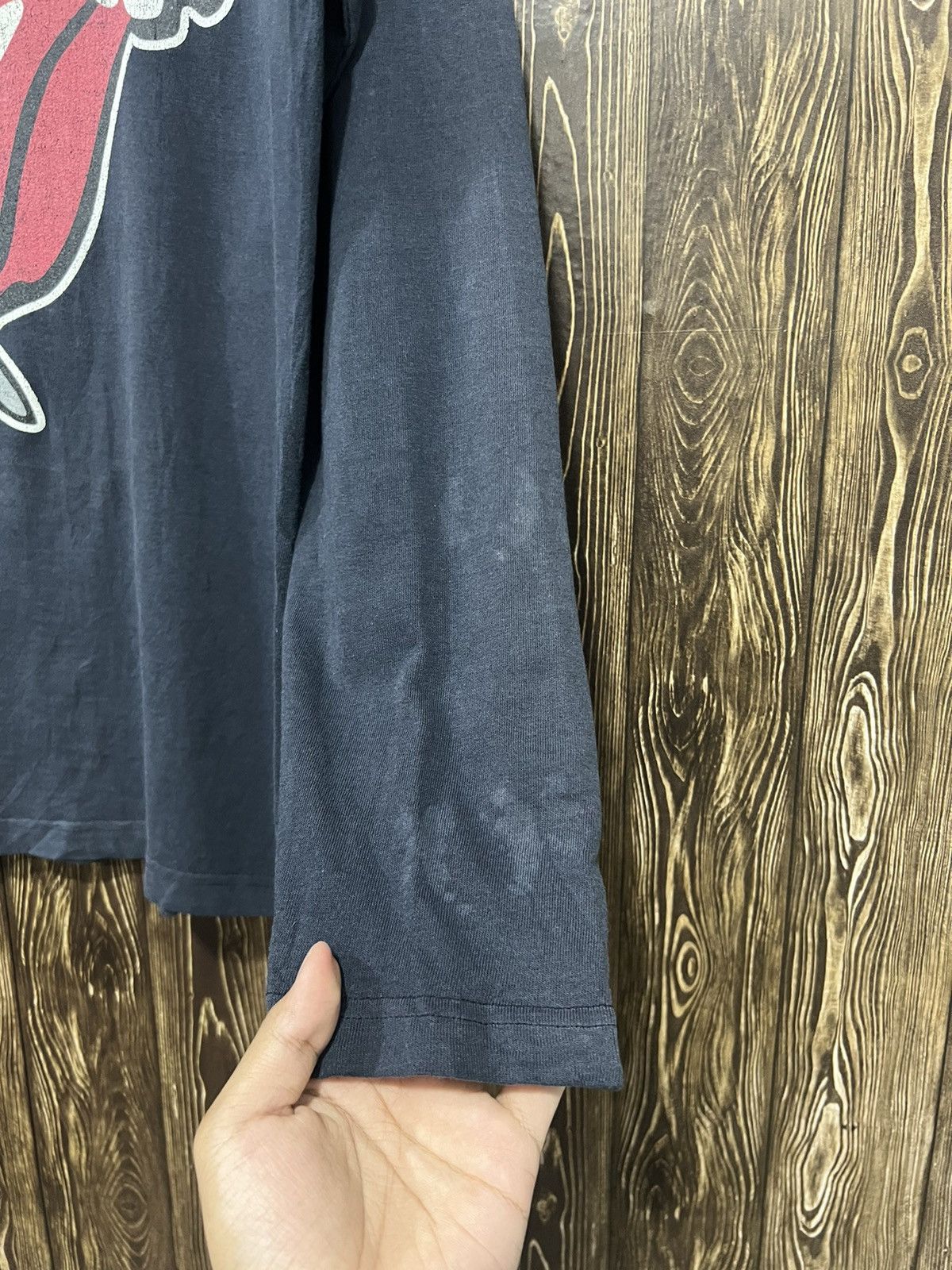 Band Tees × Vintage Vintage The Rolling Stones Band Distressed Longsleeve Tshirt Size US L / EU 52-54 / 3 - 4 Thumbnail