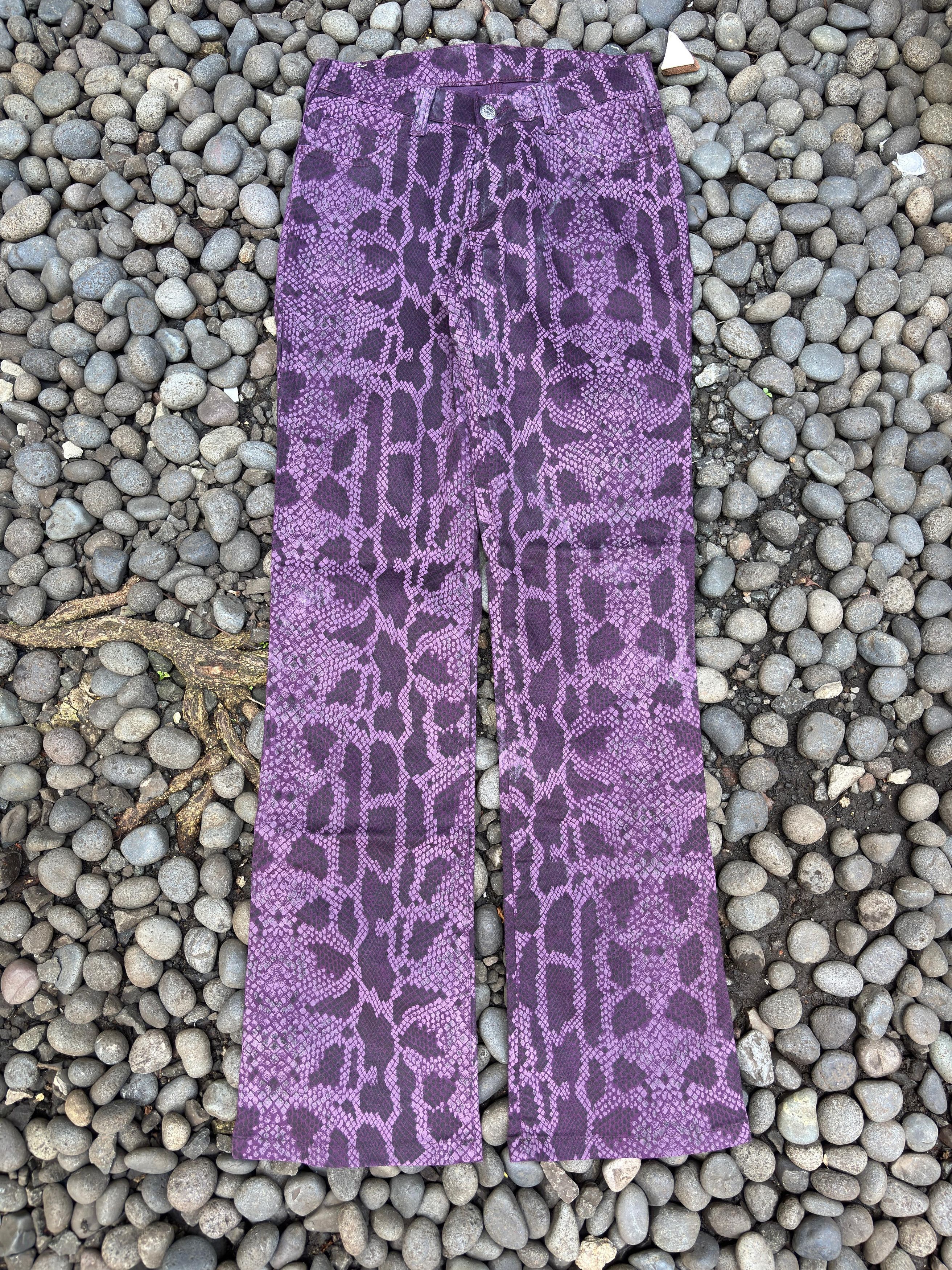 Japanese Brand Snake Printed Cimarron Trouser Pants Size 28" / US 6 / IT 42 - 1 Thumbnail