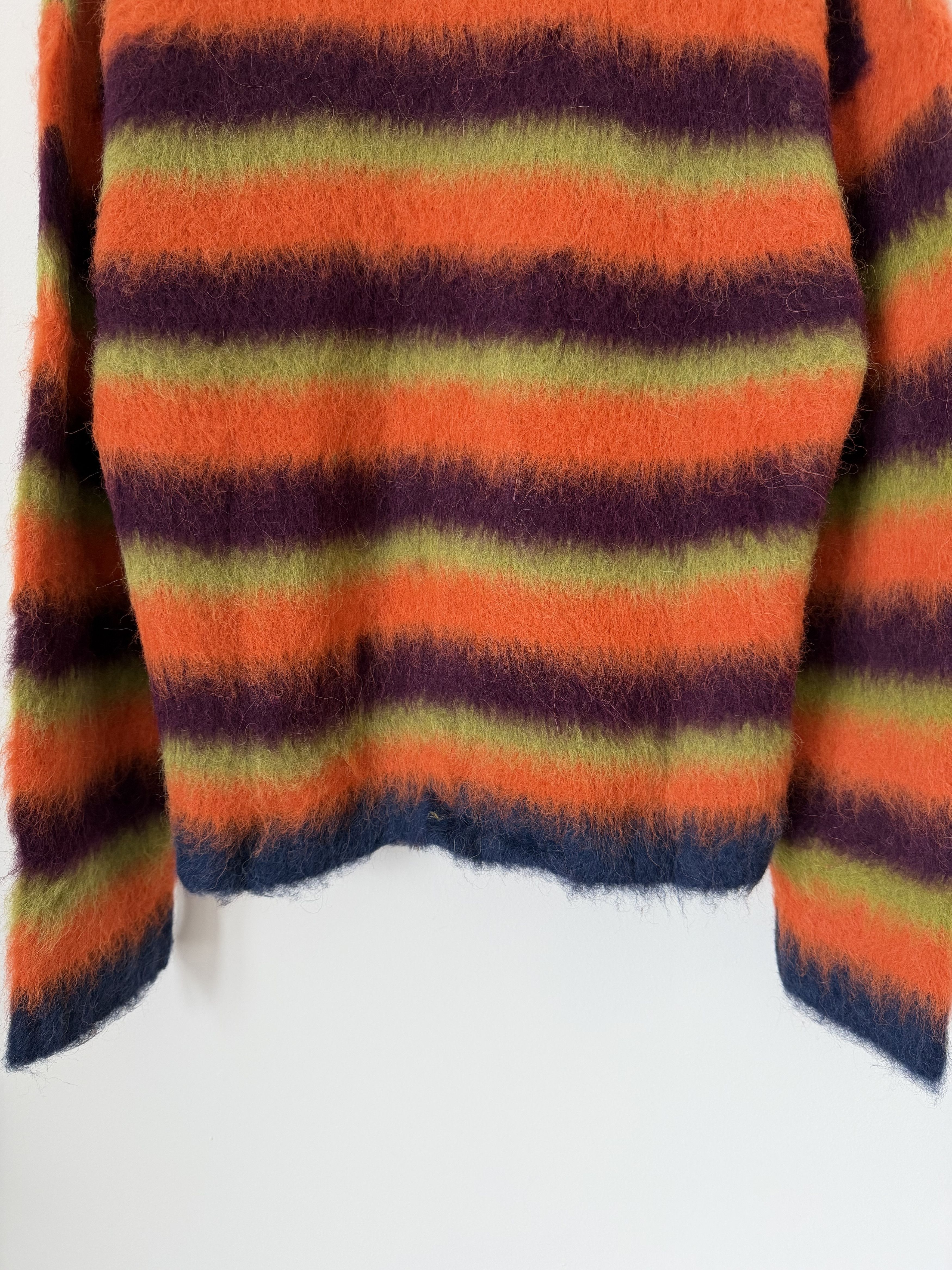 Brain Dead Brain Dead Blurry Lines Alpaca Sweater in Orange Size US L / EU 52-54 / 3 - 7 Thumbnail