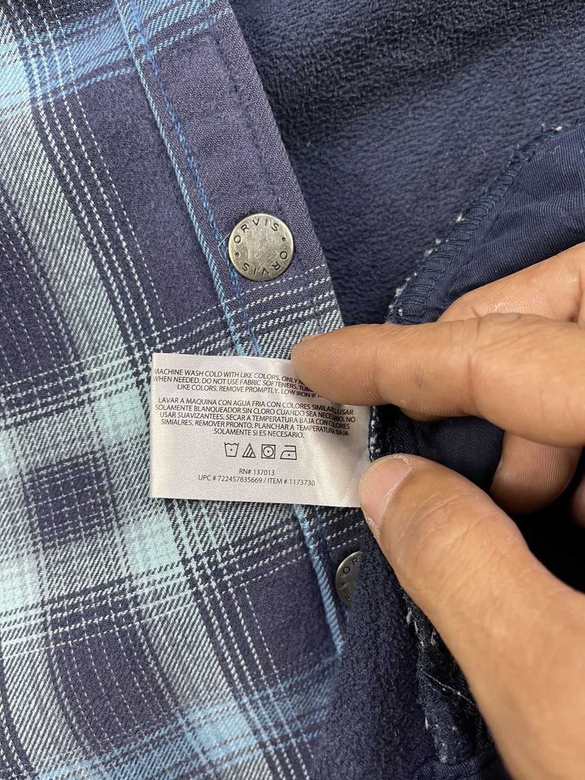 Orvis ORVIS Nova Flannel Shacket Fleece Lined Plaid Snap Size M / US 6-8 / IT 42-44 - 15 Thumbnail