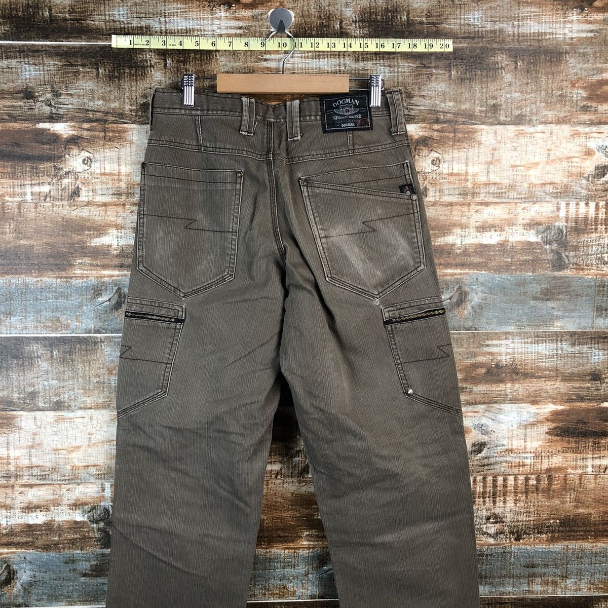 Faded Glory × Japanese Brand Dogman Brown Cargo Multipocket Pants #A2528 Size US 31 - 15 Thumbnail