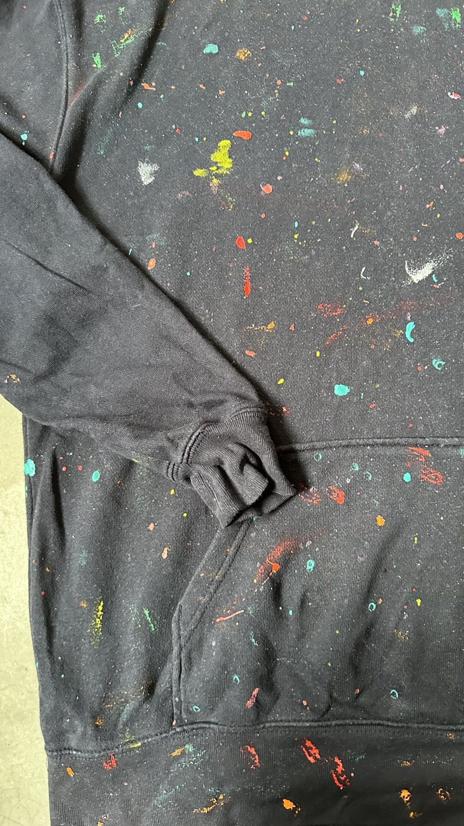 Vintage VINTAGE PAINT SPLASH HOODIE Size US XL / EU 56 / 4 - 4 Thumbnail