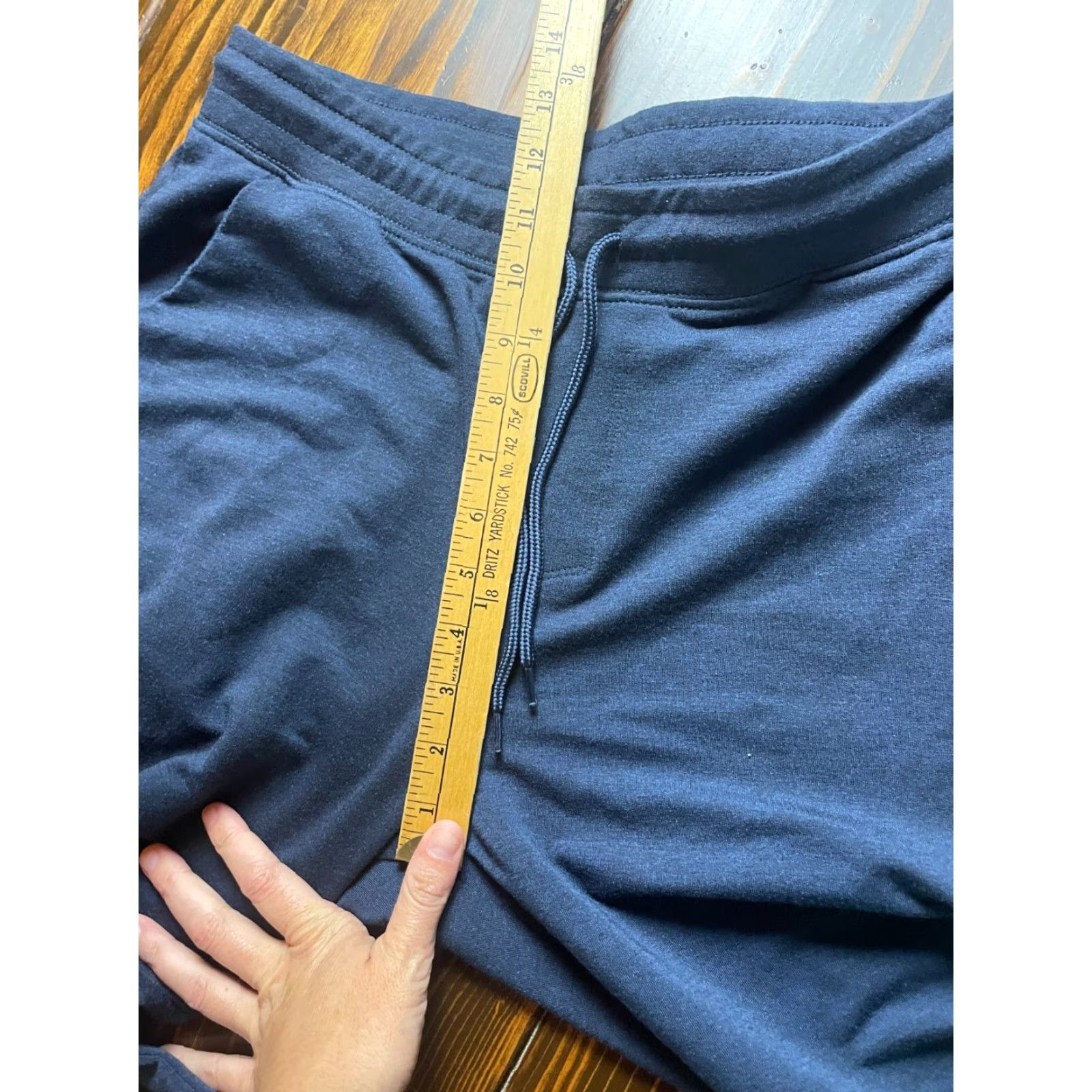 Athletic Works Athletic Works Pants Mens K Medium Navy Blue Sweatpants Activewear Regular Inseam 29in Polyester Spandex Size US 31 - 5 Thumbnail