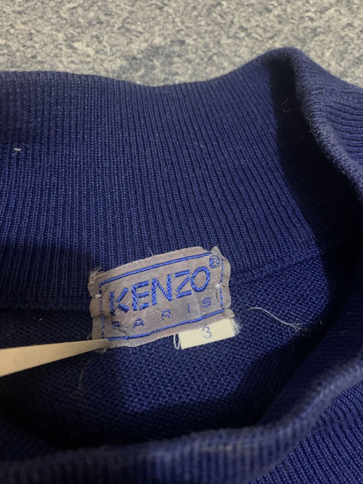 Kenzo 🐍 Vintage 80s Kenzo Mock Neck Knit Sweater Size US M / EU 48-50 / 2 - 6 Thumbnail