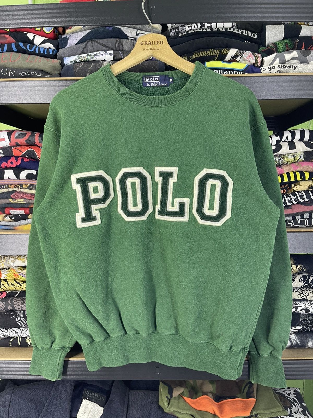 Polo Ralph Lauren Vintage Polo RL POLO Spellout Logo Embroidered Sweatshirt Size US M / EU 48-50 / 2 - 3 Thumbnail