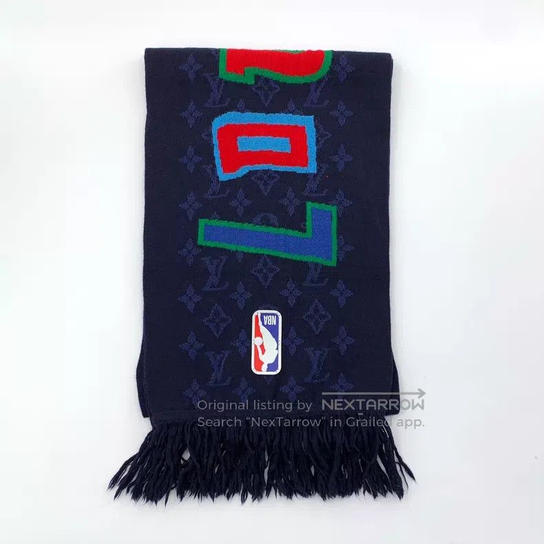 Louis Vuitton Louis Vuitton NBA co-branded dark blue logo jacquard full Size ONE SIZE - 1 Thumbnail
