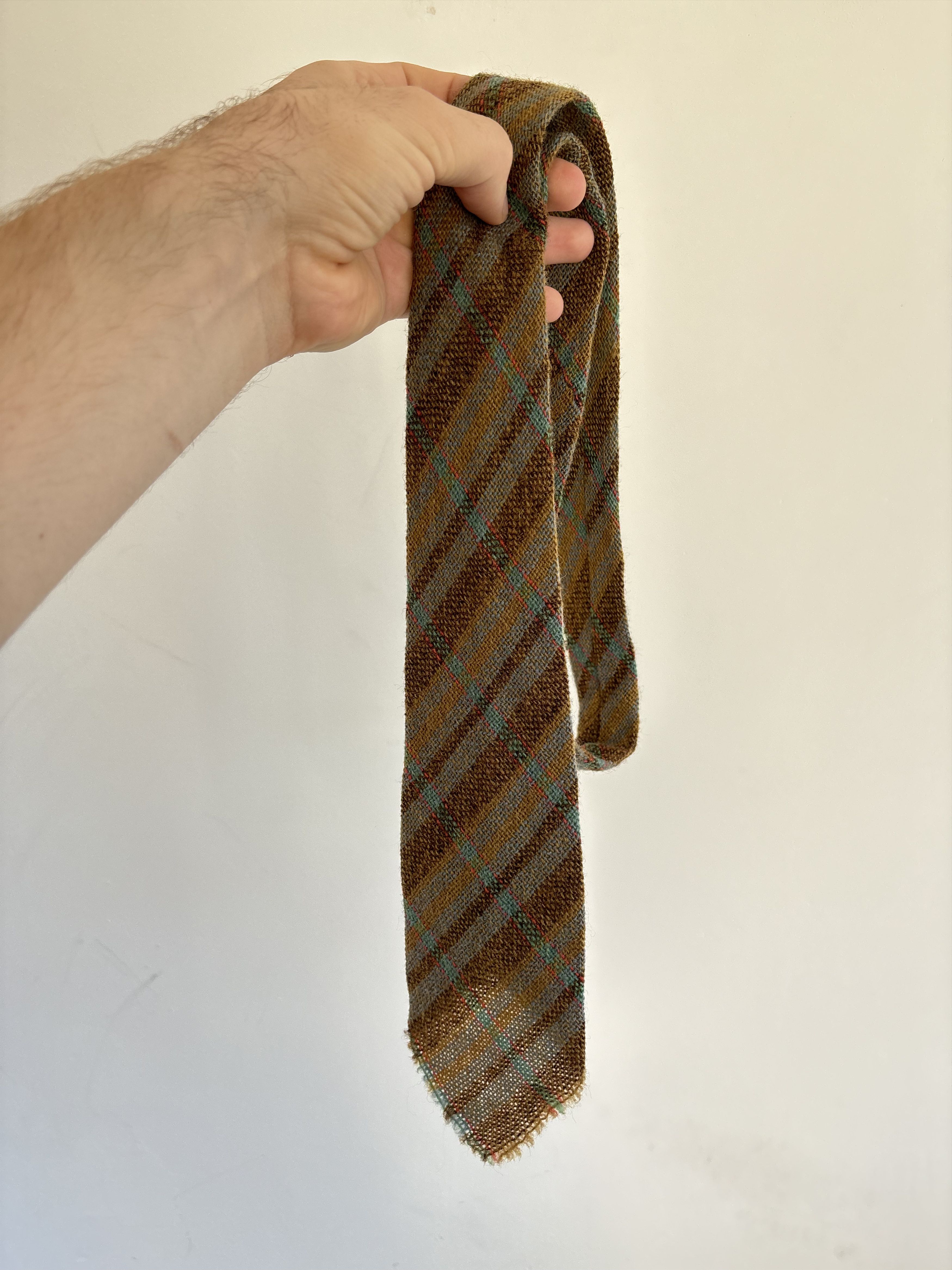 Ziggy Chen Vintage Afonwen Tweed Wooven in Wales Tie Size ONE SIZE - 1 Thumbnail