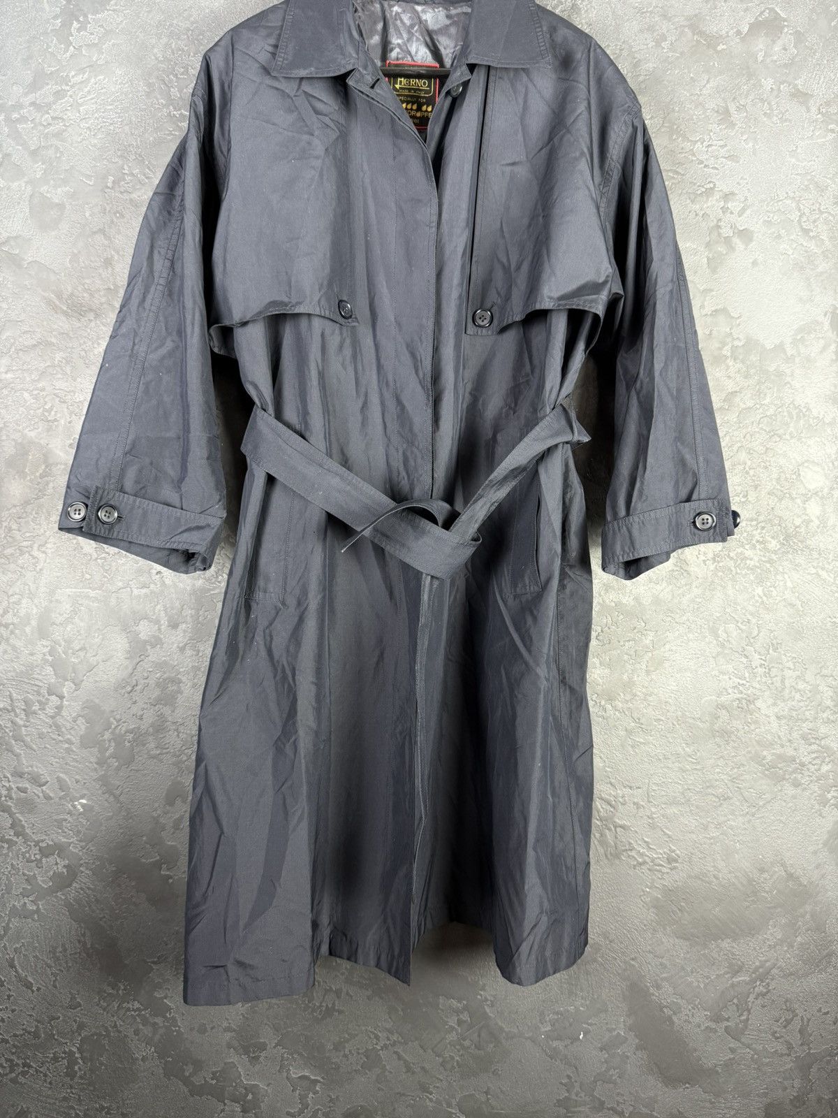 Herno HERNO Vintage Made in Italy Light Belted Trench Coat Size L / US 10 / IT 46 - 3 Thumbnail