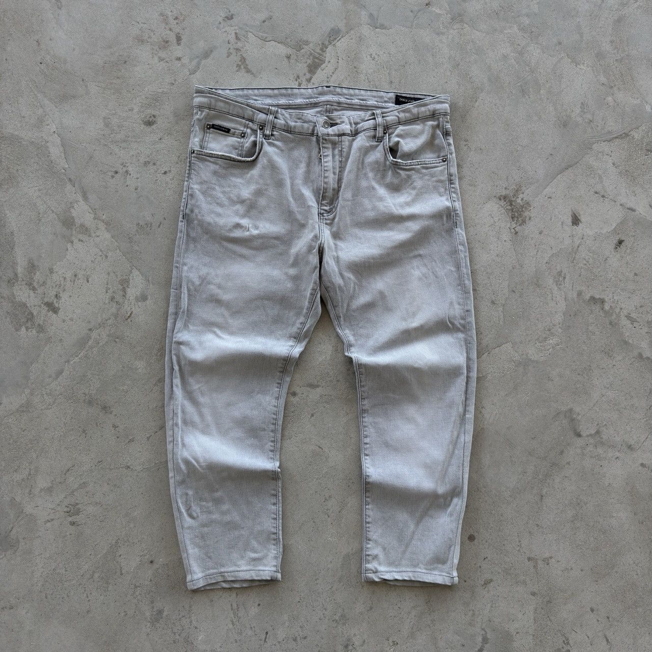 Dolce & Gabbana Dolce Gabbana Grey Denim Stretch Jeans Made In Italy Size 40 Size US 40 / EU 56 - 1 Thumbnail