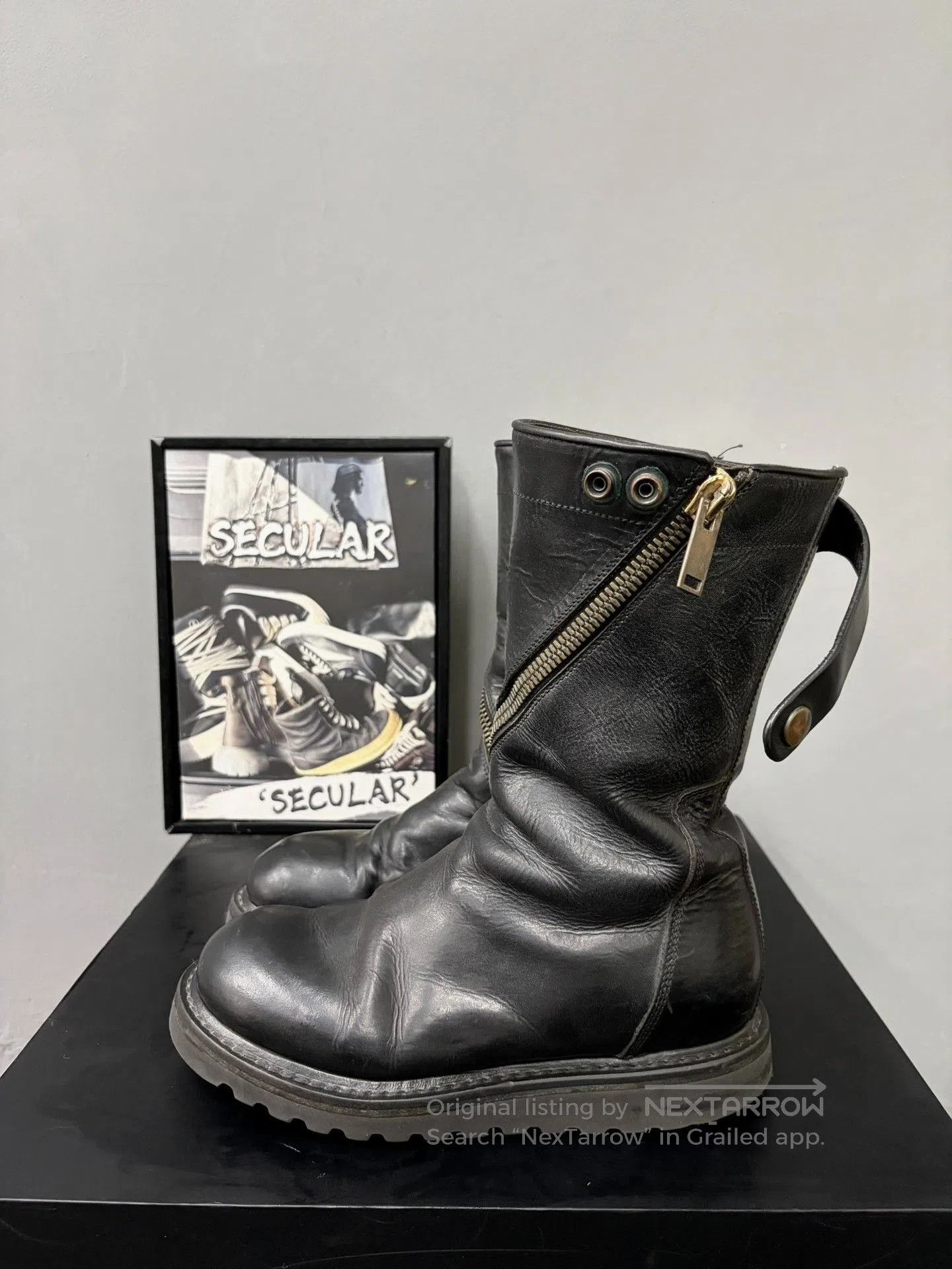 Rick Owens Rick Owens Spiral Zip Military Boots. Size US 5 / IT 35 - 2 Thumbnail
