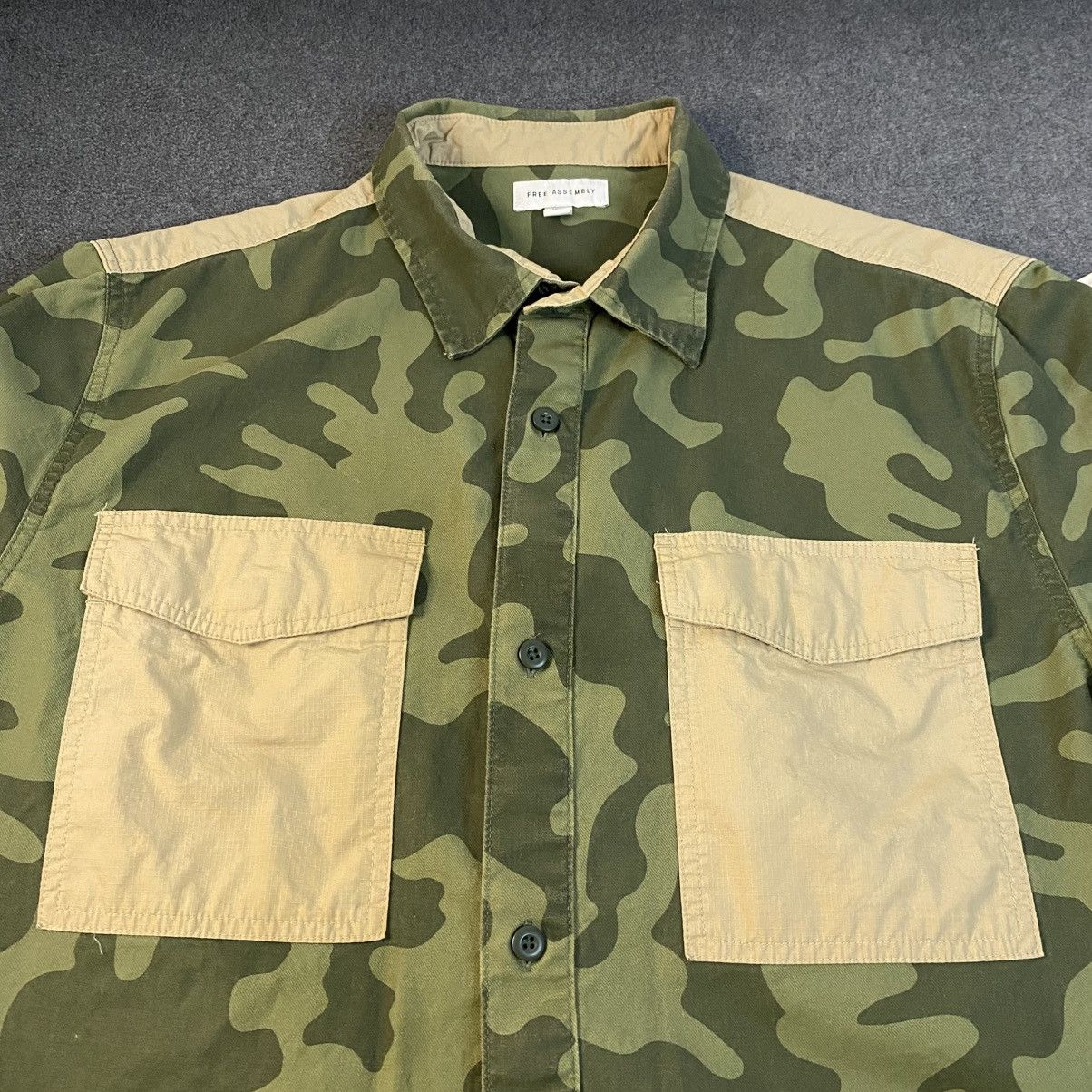 Other Free Assembly Camo Shirt Mens XXL Jacket Utility Pockets EUC Size US XXL / EU 58 / 5 - 3 Thumbnail