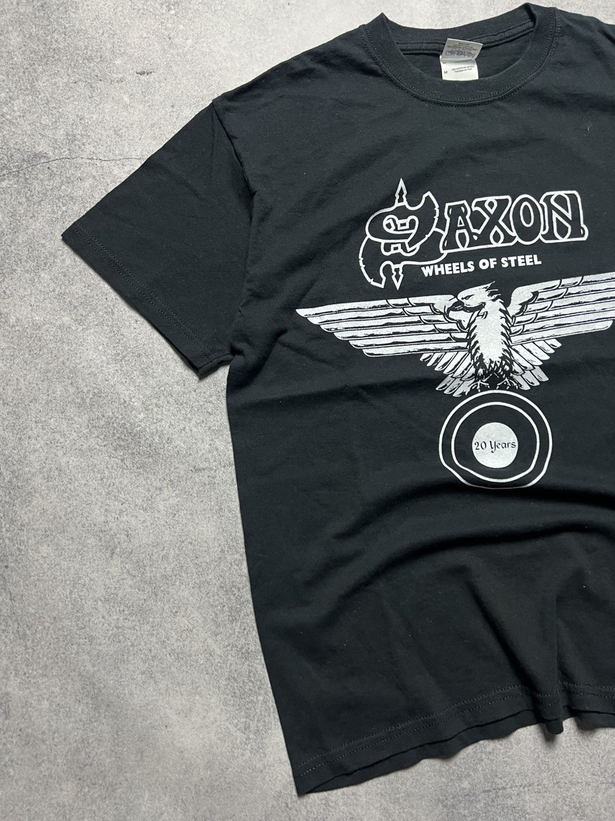 Band Tees Vintage Saxon 2000’s Whels Of Steel Y2K Band Japanese Tee Size US M / EU 48-50 / 2 - 2 Thumbnail