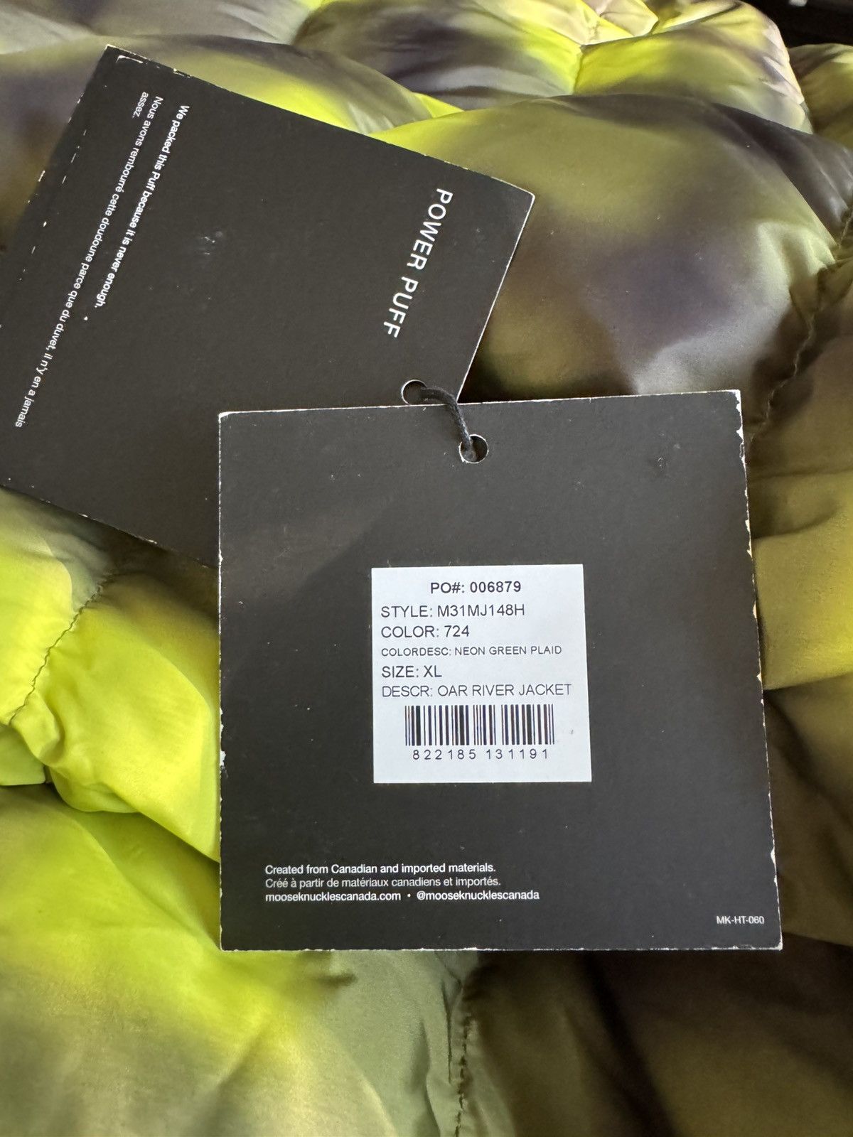 Moose Knuckles Moose Knuckles Oar River Coat Green Plaid Sz XL Size US XL / EU 56 / 4 - 9 Thumbnail
