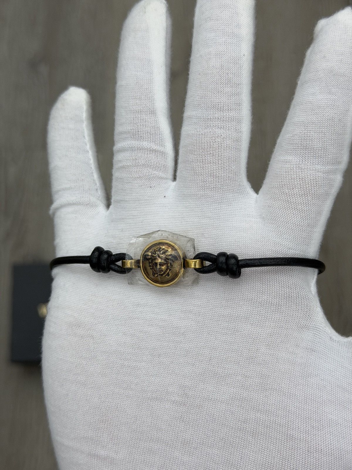 Versace Versace Medusa '95 Leather Bracelet Size ONE SIZE - 2 Thumbnail