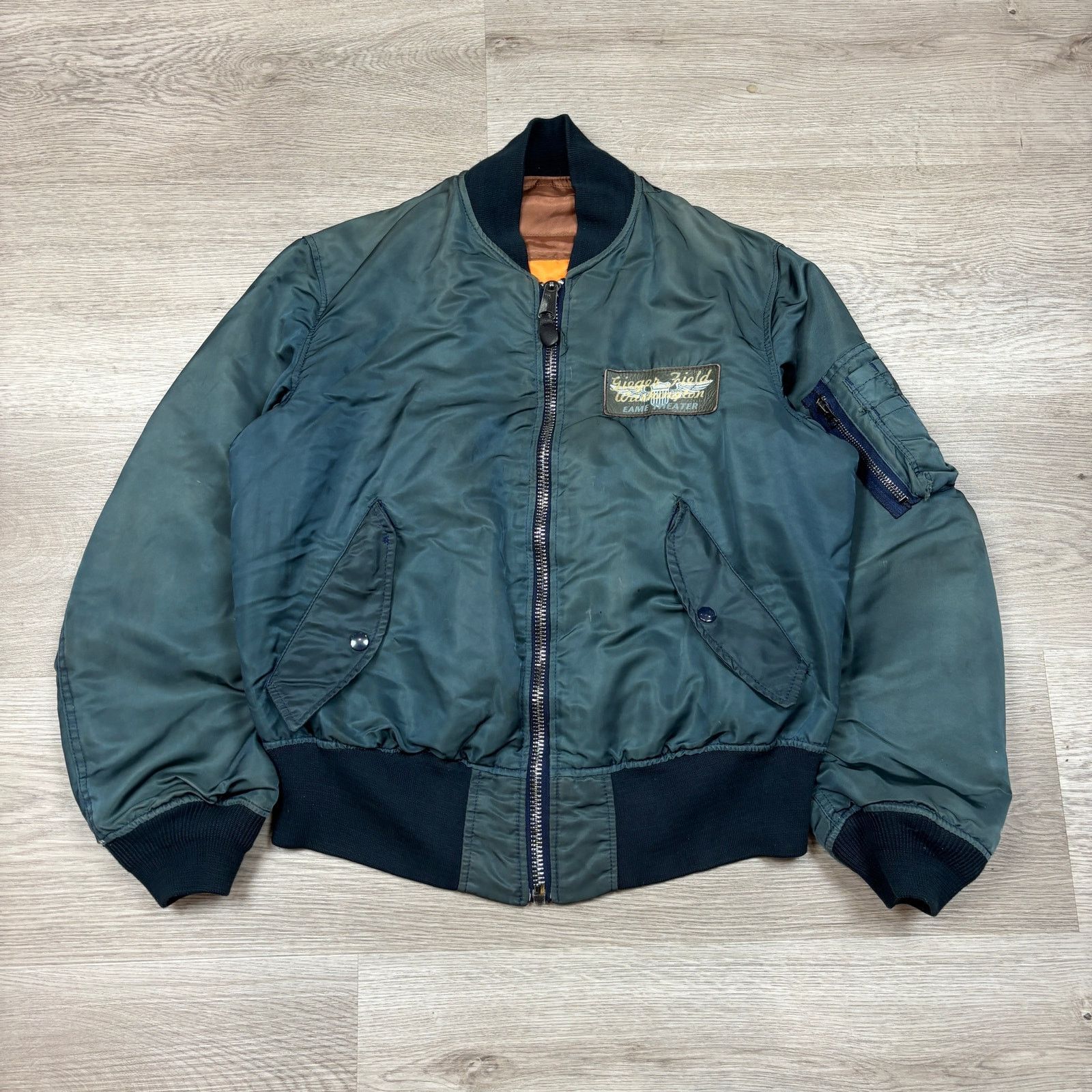 Avirex × Vintage VTG Avirex 1942 Intermediate MA-1 Fighter Squadron Bomber S Size US S / EU 44-46 / 1 - 2 Thumbnail