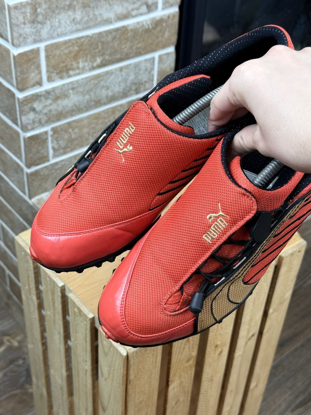 Puma Vintage Puma Speed Cat Orange Light Sneakers Size US 10 / EU 43 - 5 Thumbnail