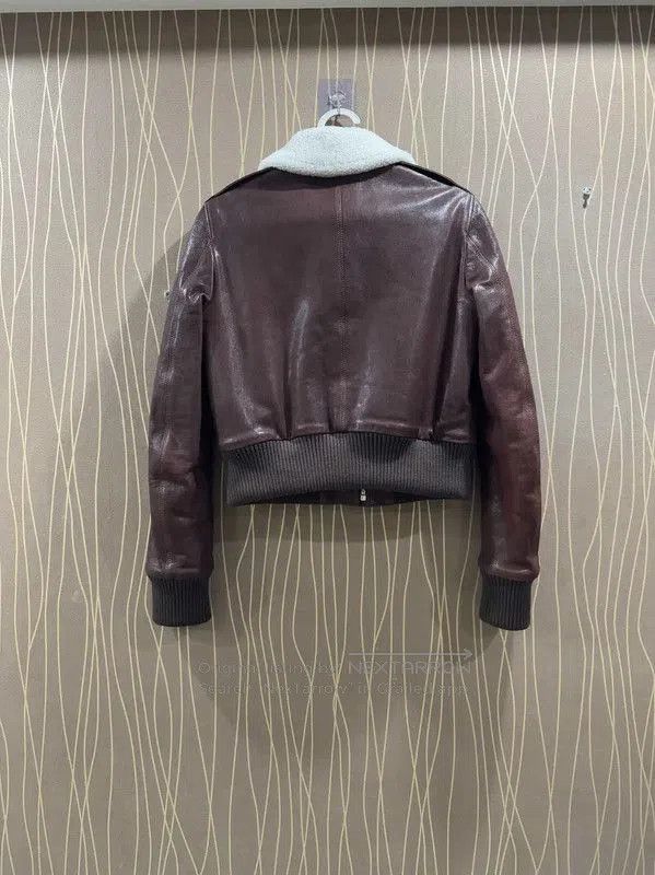 Dior Dior Brown Lambskin Women's Jacket . Size S / US 4 / IT 40 - 2 Thumbnail