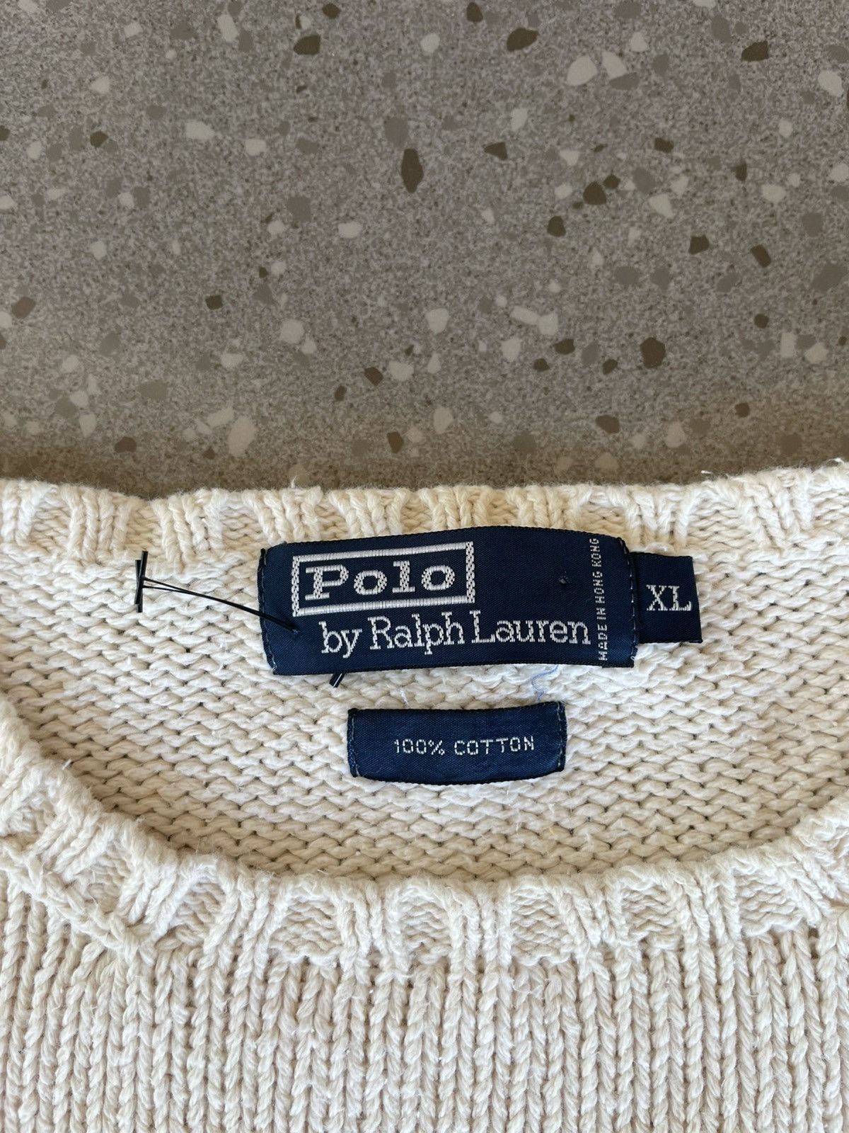 Polo Ralph Lauren 90s Vintage Polo Ralph Lauren Sweater Cable Knit Jumper Size US XL / EU 56 / 4 - 4 Thumbnail