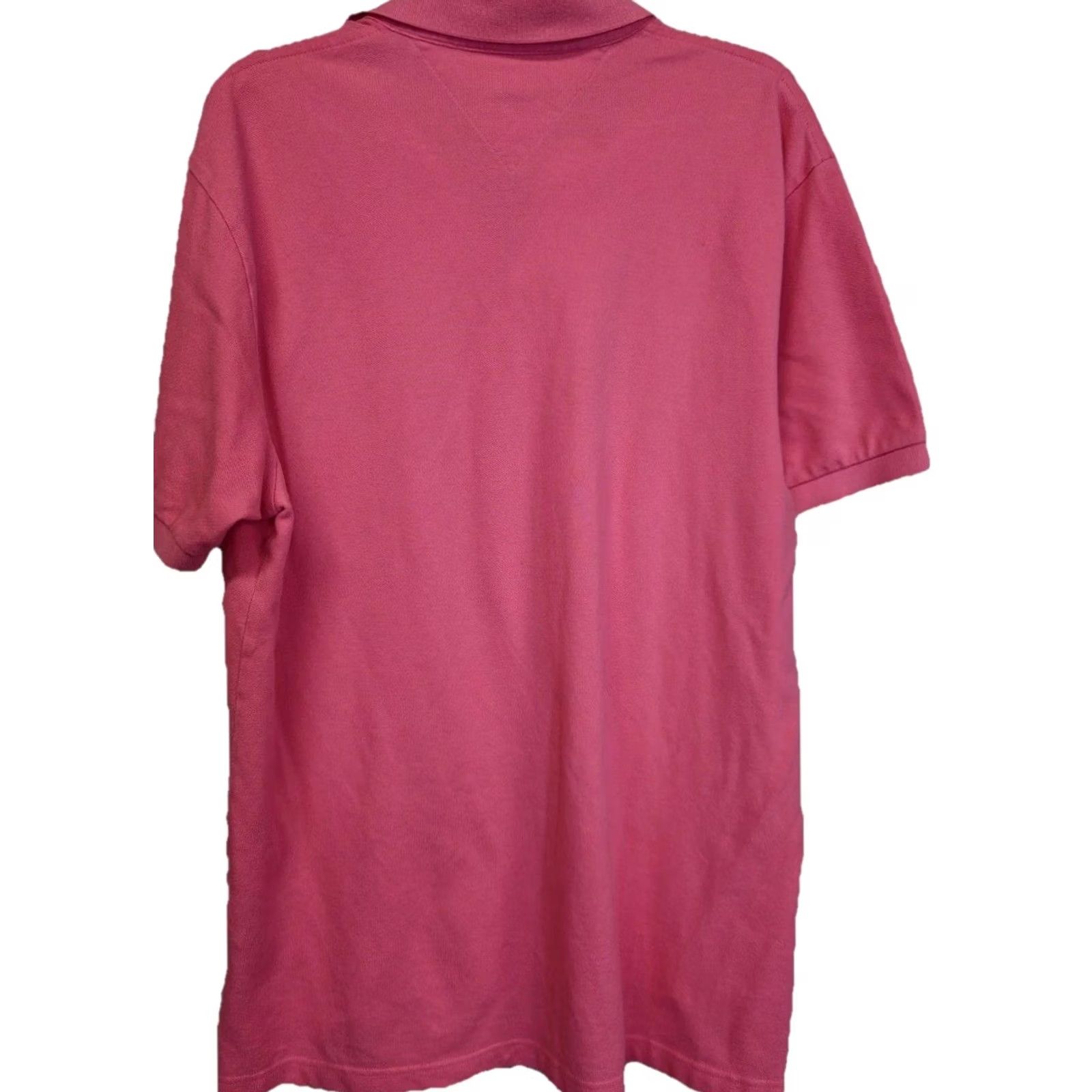 Tommy Hilfiger Tommy Hilfiger Polo Shirt Men L Pink Short Sleeve 100% Cotton Logo Button Classic Golf Walking Size US L / EU 52-54 / 3 - 4 Thumbnail