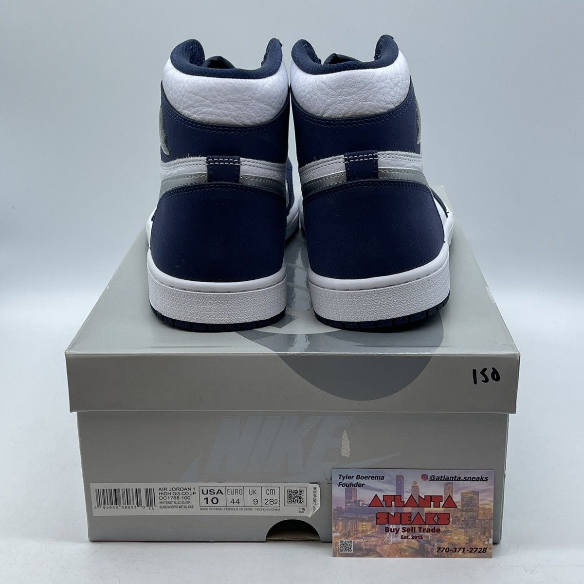 Jordan Brand Air Jordan 1 high midnight navy Size US 10 / EU 43 - 3 Thumbnail