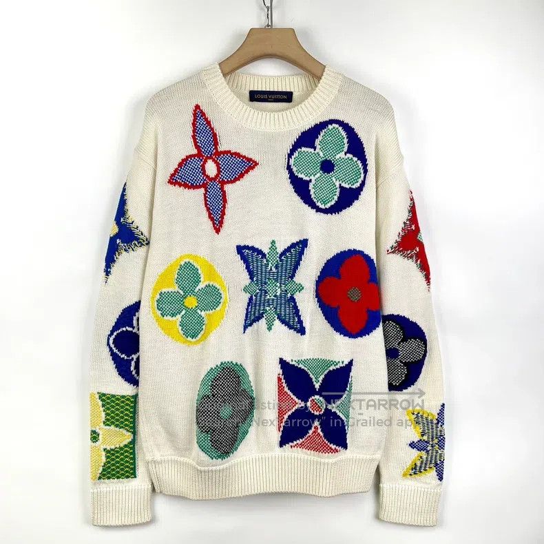 Louis Vuitton Louis Vuitton Classic wool beige big three flower color fu Size US M / EU 48-50 / 2 - 1 Thumbnail