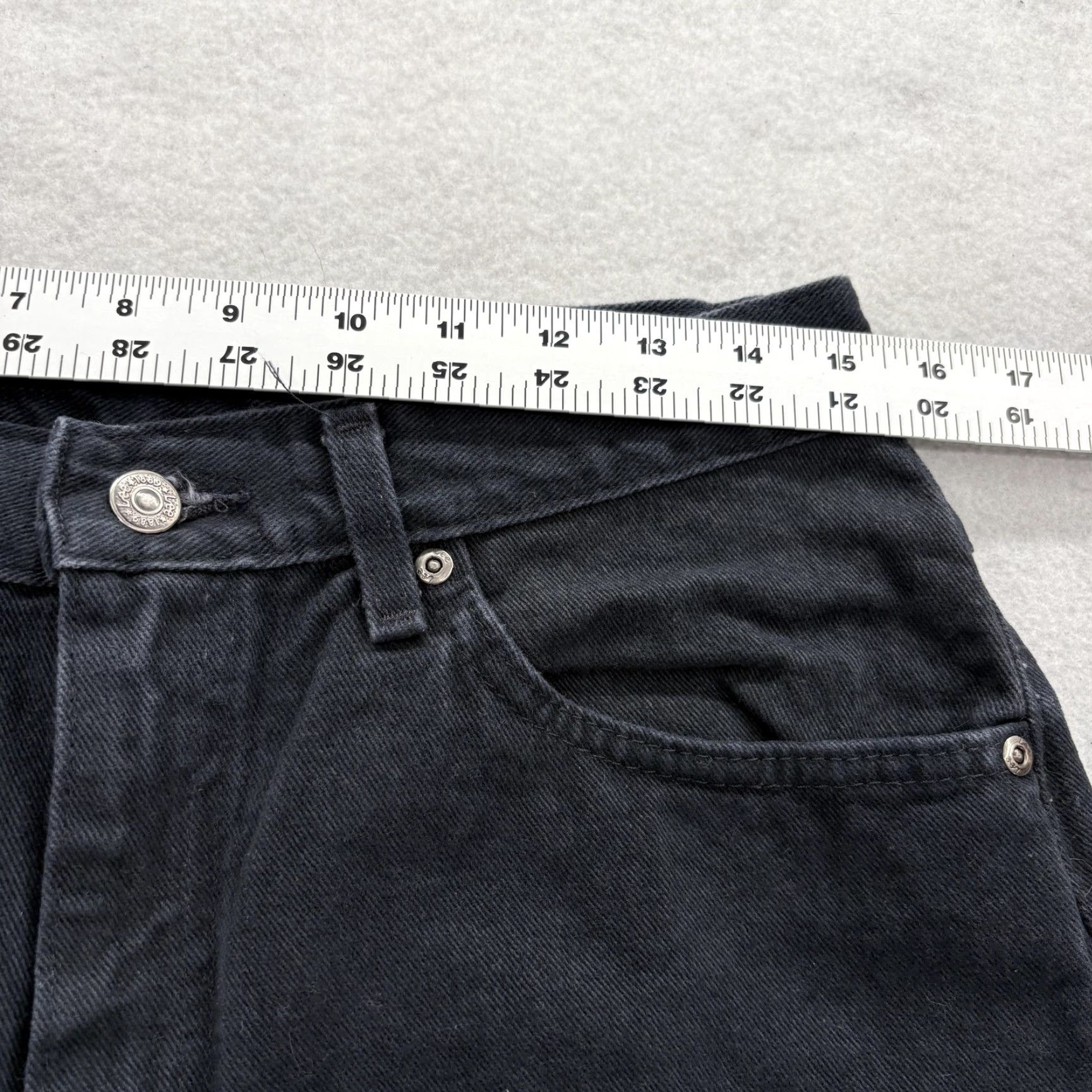 Lee VINTAGE Lee Easy Fit Straight Jeans Womens 14 Black Wash High Rise USA 90s NWT Size 36" / US 14 / IT 50 - 7 Thumbnail