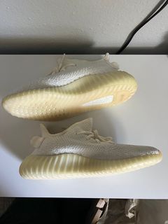 White cream supreme yeezy 350v2  Supreme shoes, Hype shoes, Yeezy shoes
