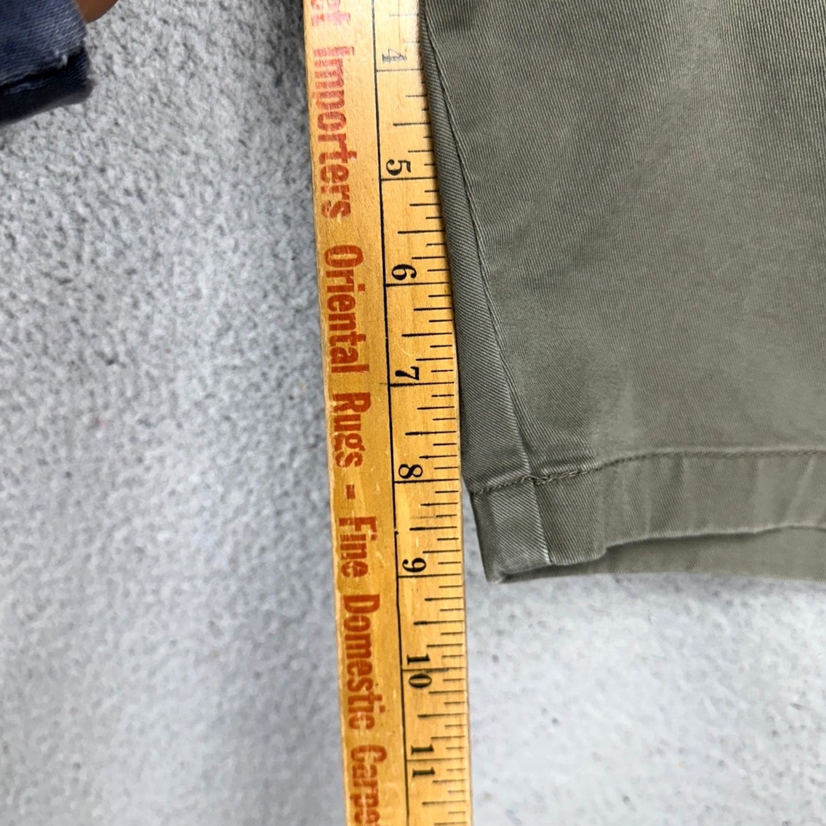 Joseph Abboud Joseph Abboud Khaki Shorts Mens 48 Olive Green Flat Front Casual Stretch Pocket Size US 32 / EU 48 - 6 Thumbnail
