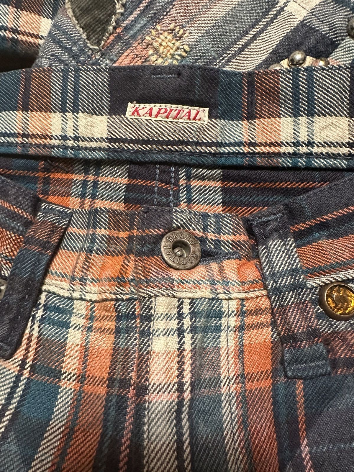 Kapital × Kapital Kountry Kapital S/S14 “ Sailor Ninja “ Plaid Gemstone Pant Size US 28 / EU 44 - 7 Thumbnail