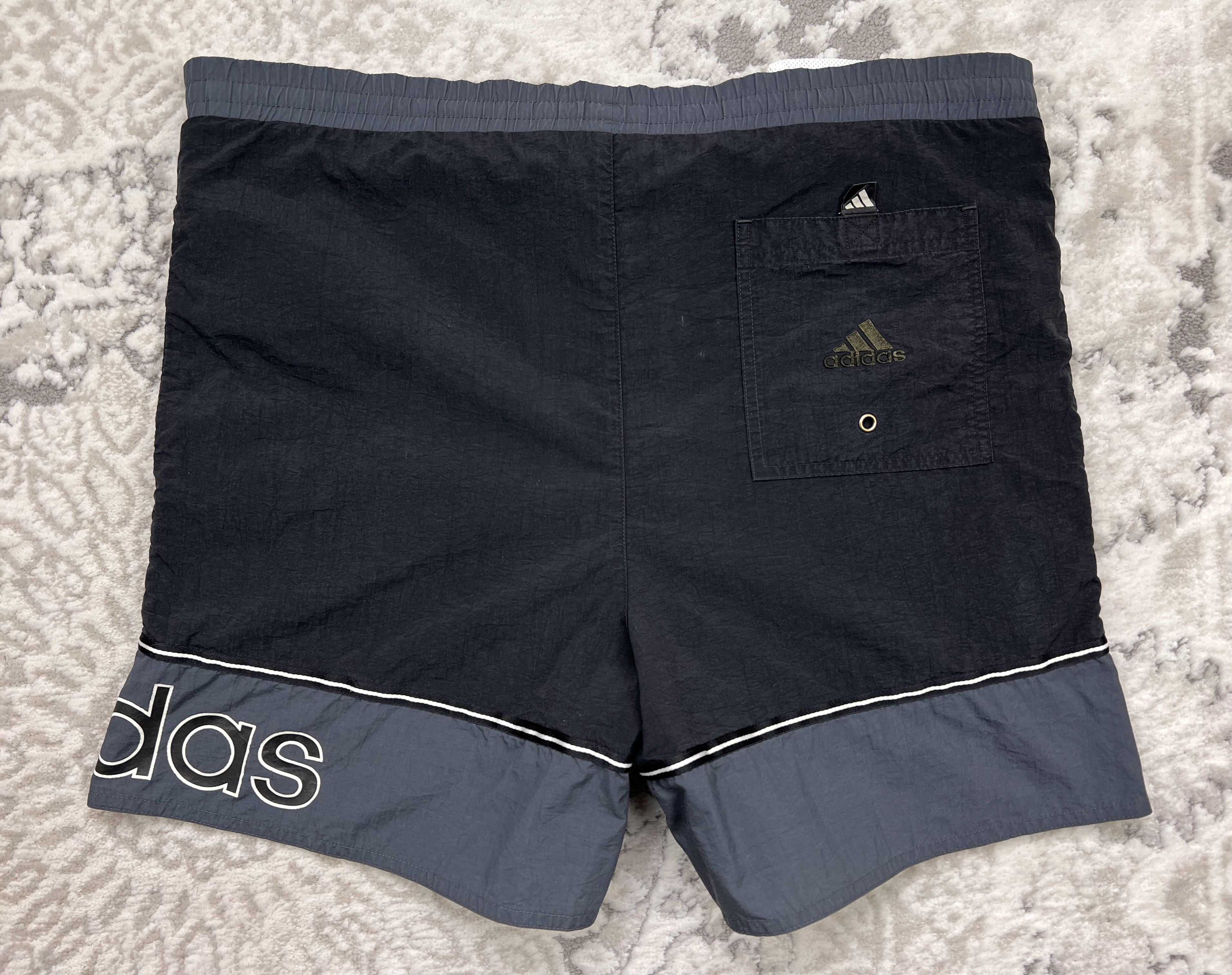 Adidas × Vintage Vintage Adidas Big Logo Swim Shorts M Size US 32 / EU 48 - 6 Thumbnail