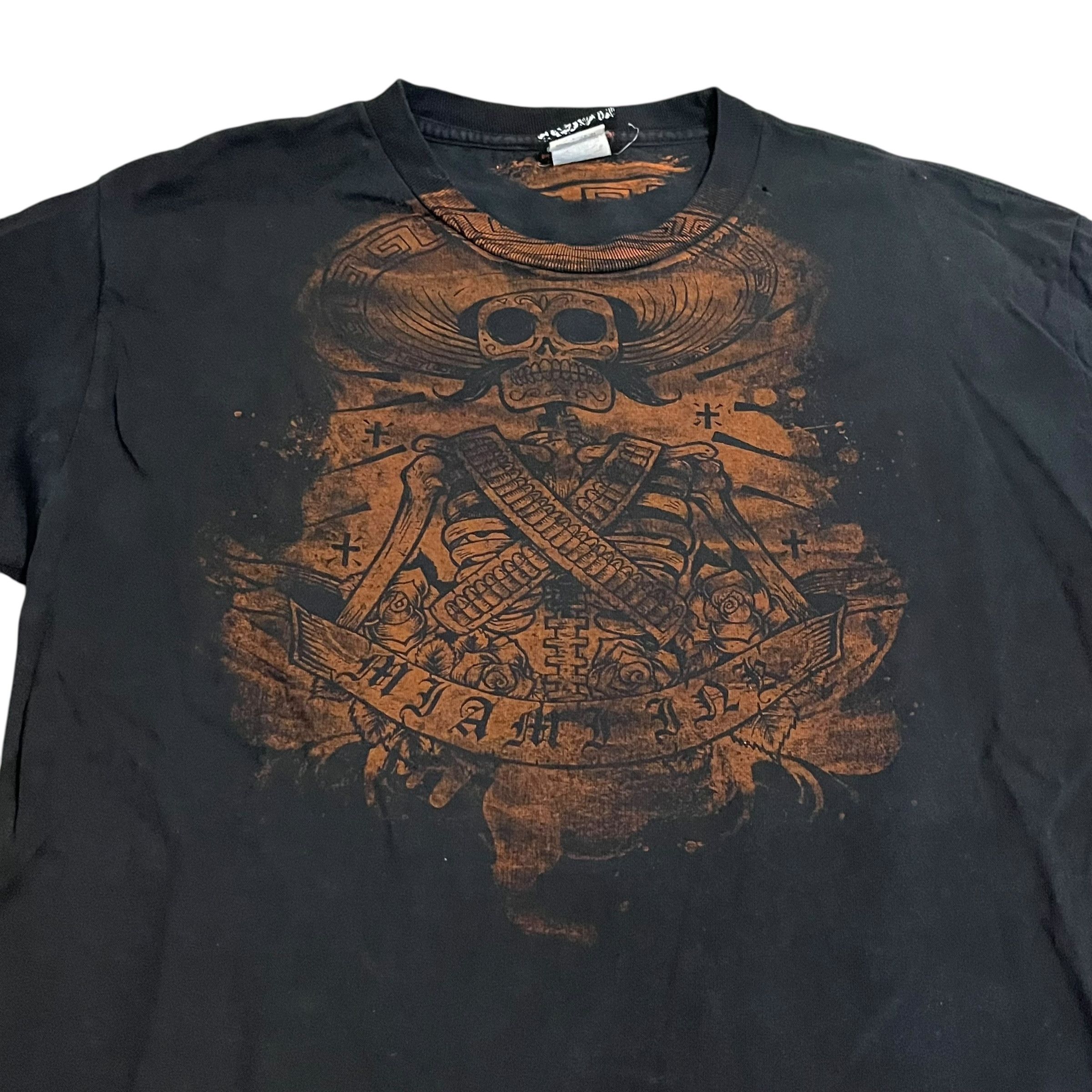 Vintage VINTAGE Miami Ink Skeleton Bandito T Shirt Size US L / EU 52-54 / 3 - 2 Thumbnail