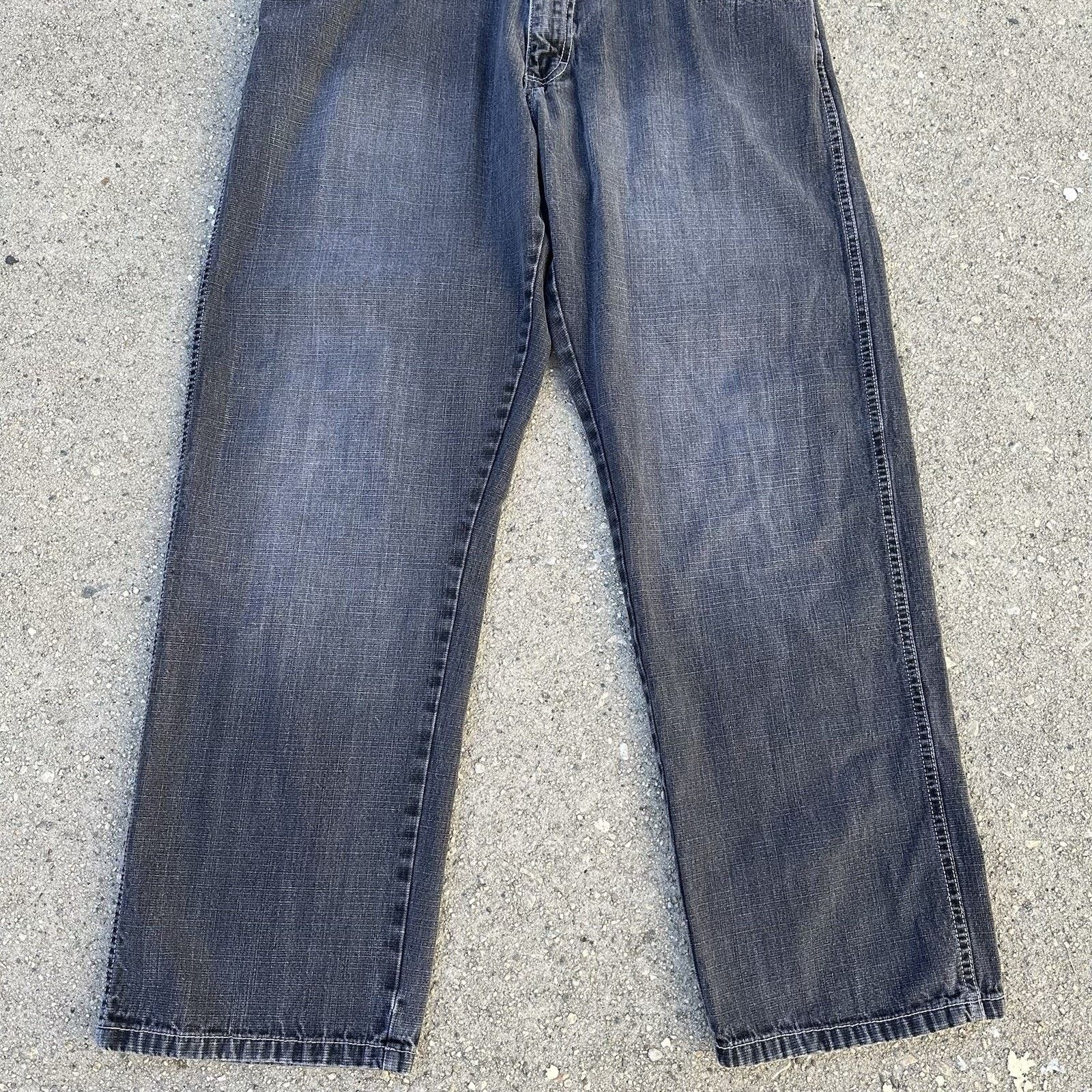 JNCO × Southpole × Vintage Vintage Y2K Southpole Faded Black Baggy Denim Jeans 38x32 Size US 38 / EU 54 - 3 Thumbnail