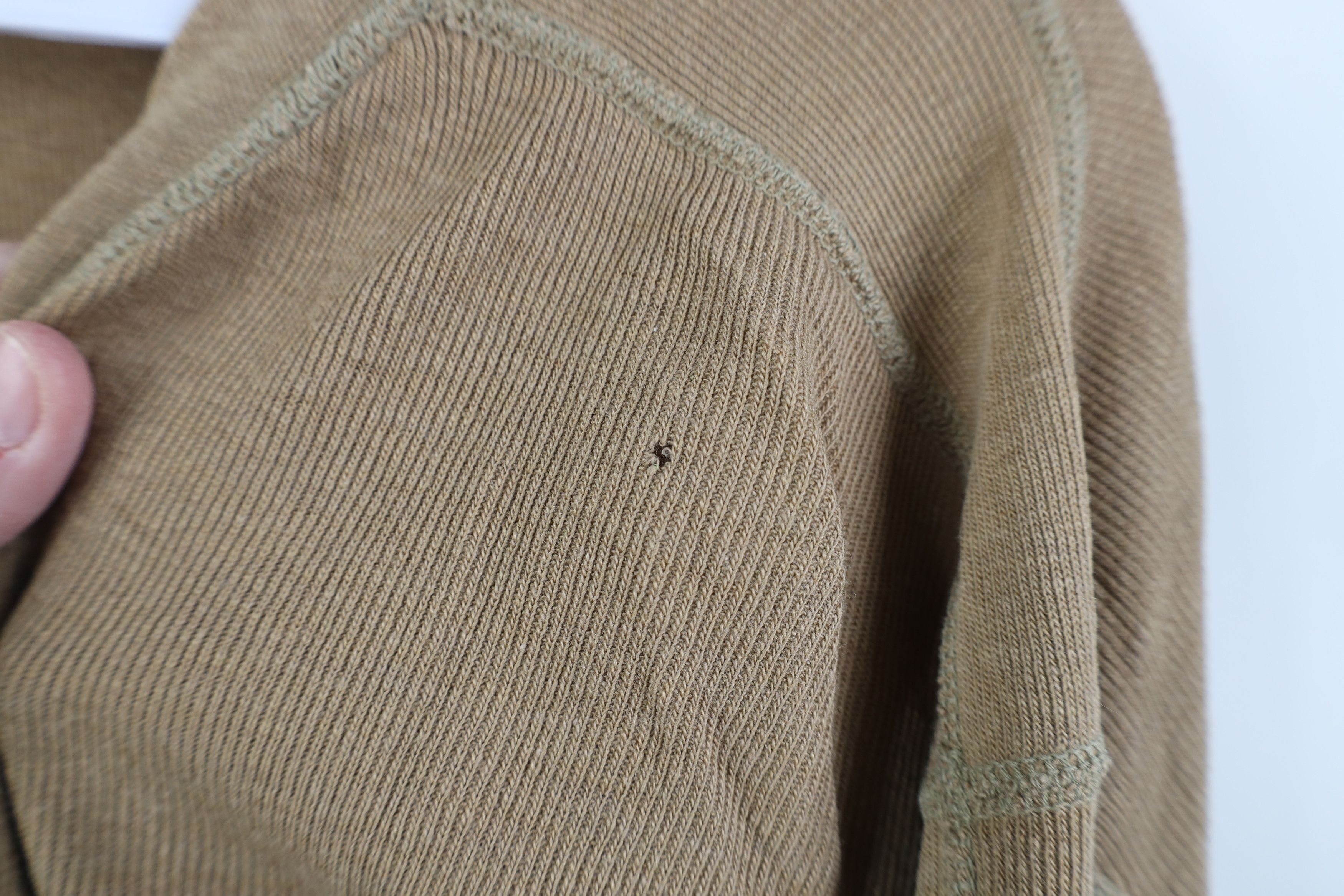 Vintage Vintage USGI Ribbed Knit Henley Undershirt T-Shirt USA Size US XL / EU 56 / 4 - 4 Thumbnail
