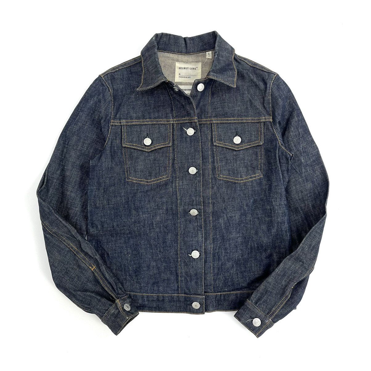 Helmut Lang 1999 Helmut Lang Type 2 Raw Indigo Denim Jacket Size US S / EU 44-46 / 1 - 2 Thumbnail