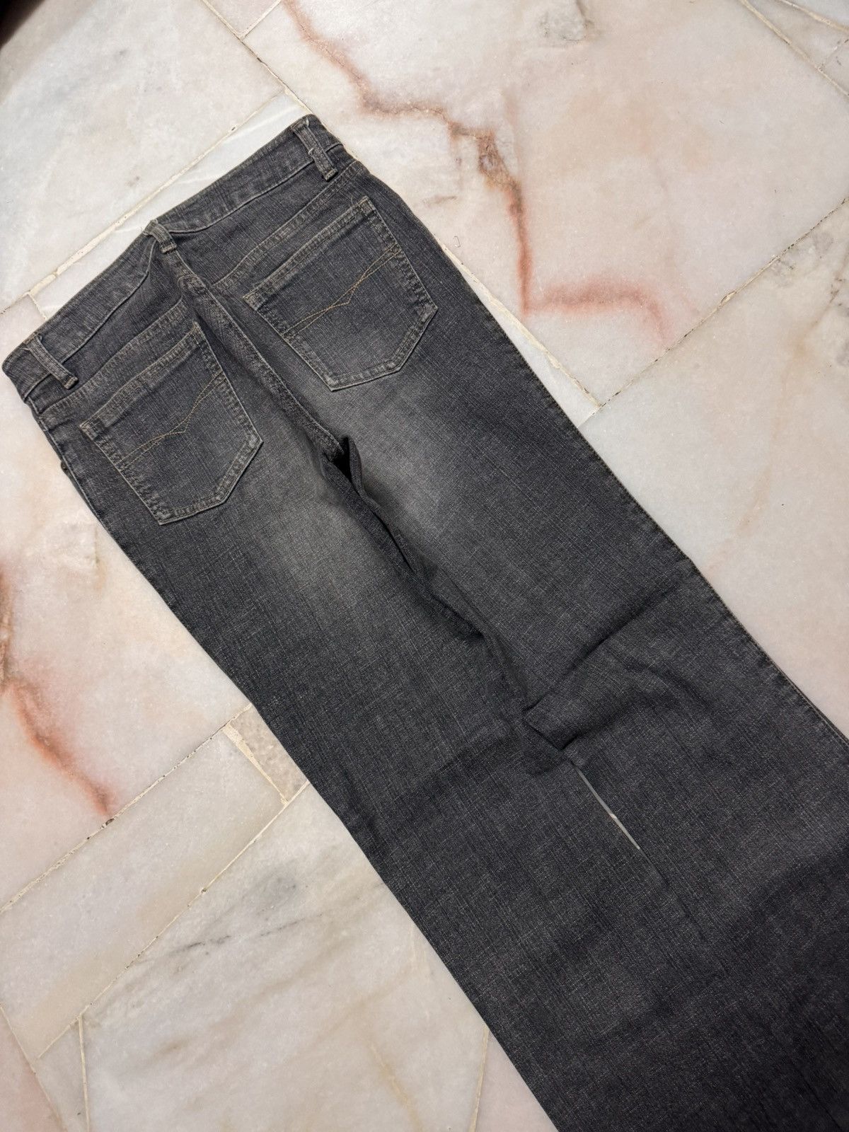 Vintage VINTAGE 1990s JAPANESE BELL BOTTOM FLARE MUD-WASHED Size US 26 / EU 42 - 13 Thumbnail