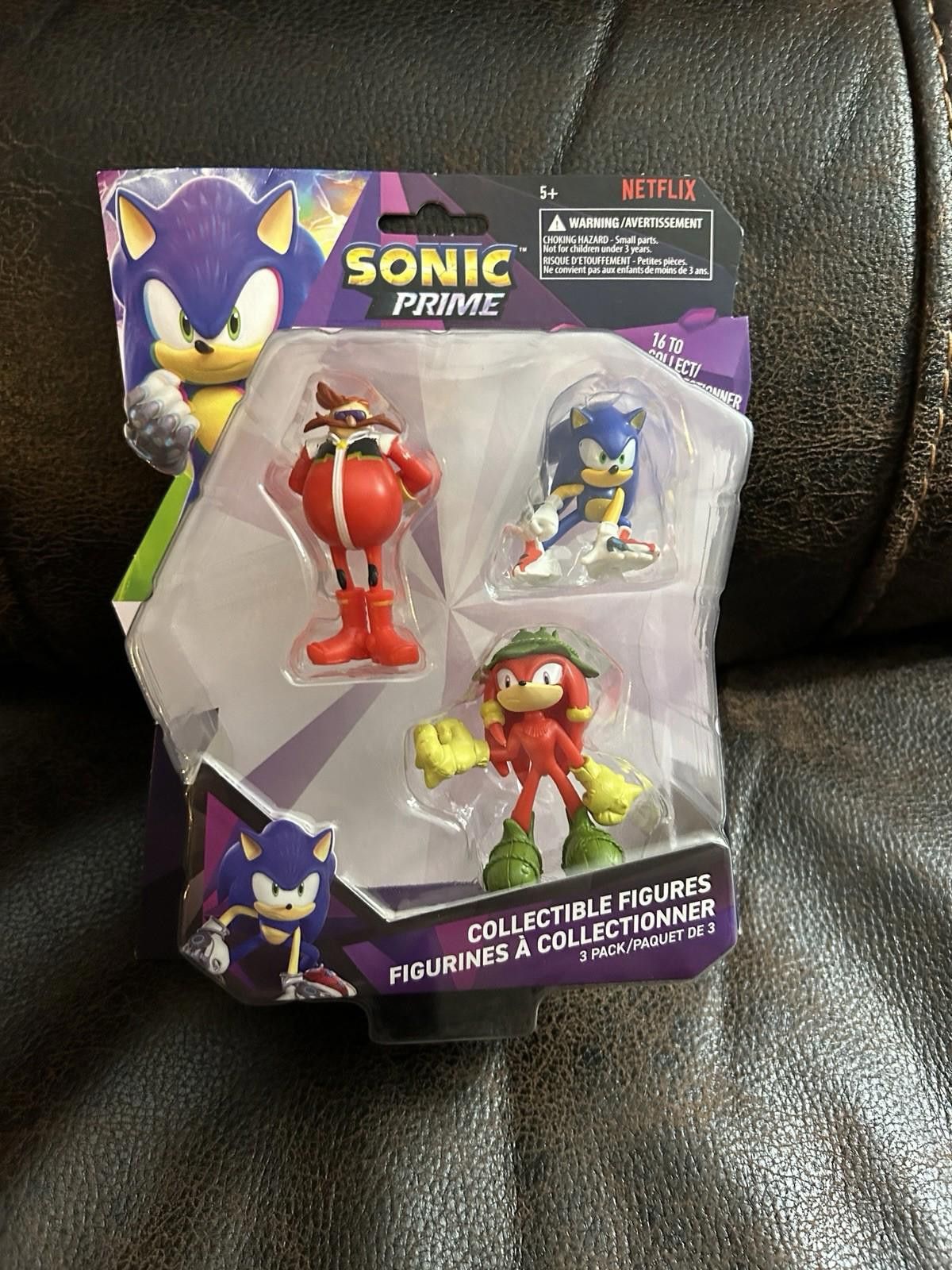 Other Sonic Prime Mr. Eggman, New Yoke City Blue Sonic & Gnarly Size ONE SIZE - 1 Thumbnail
