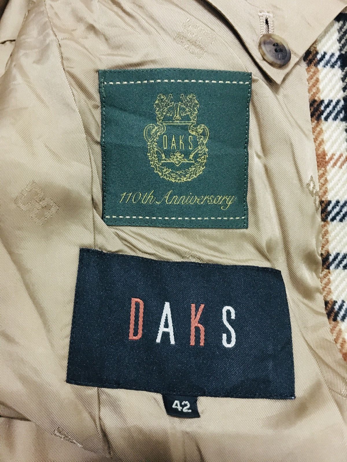 DAKS A06 Daks London 110th Anniversary Checkered Blazer Size M / US 6-8 / IT 42-44 - 4 Thumbnail