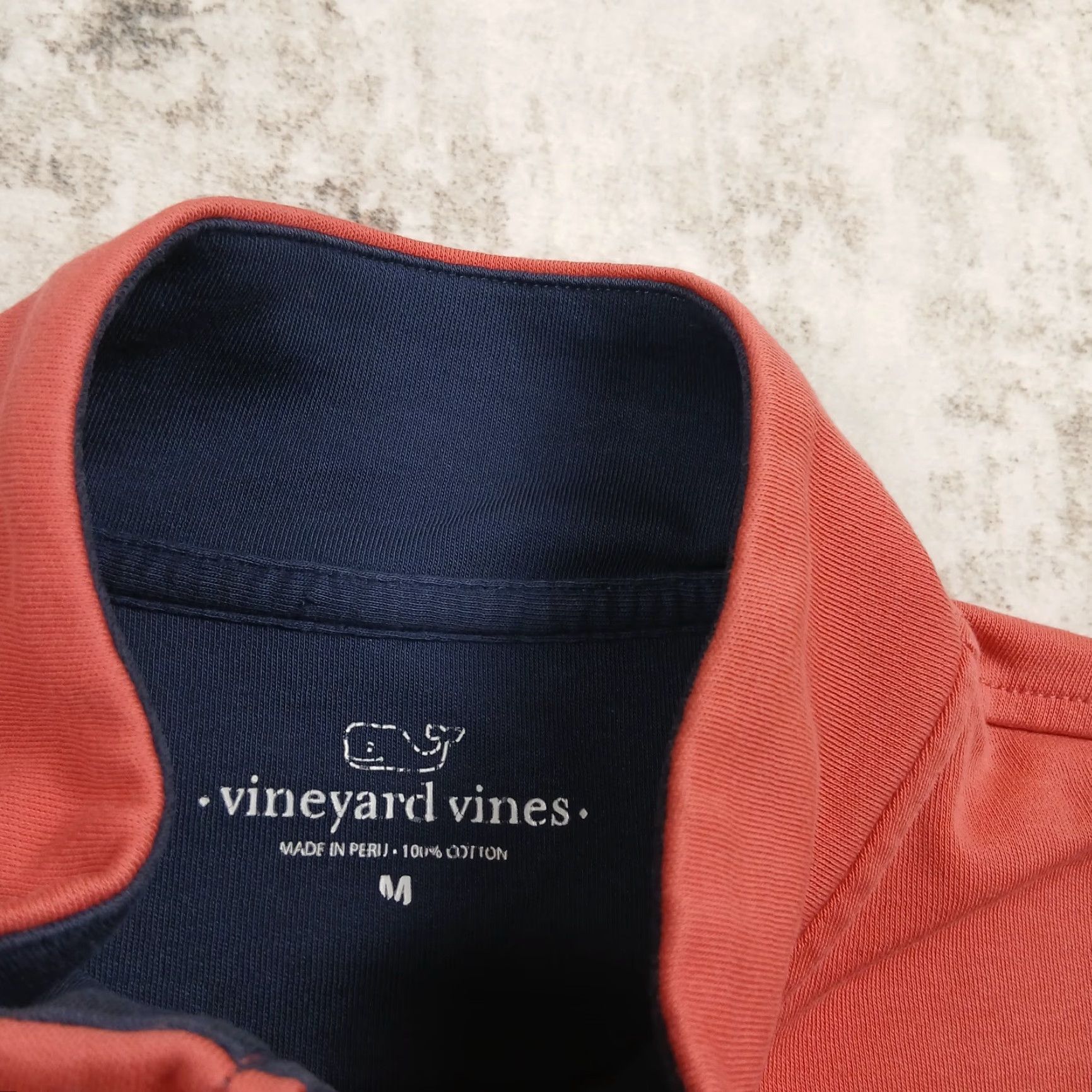 Vineyard Vines Vineyard Vines 1/4 Zip Pullover Mens M Peach Pink Casual Activewear Golf Walking Regular Size Pink Size US M / EU 48-50 / 2 - 4 Thumbnail