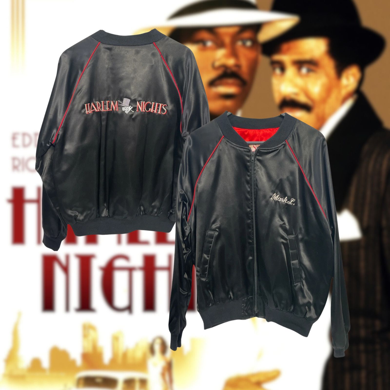 Other Harlem Nights Paramount Crew Bomber Jacket Mark Lipsky Sz. L Size US L / EU 52-54 / 3 - 1 Thumbnail
