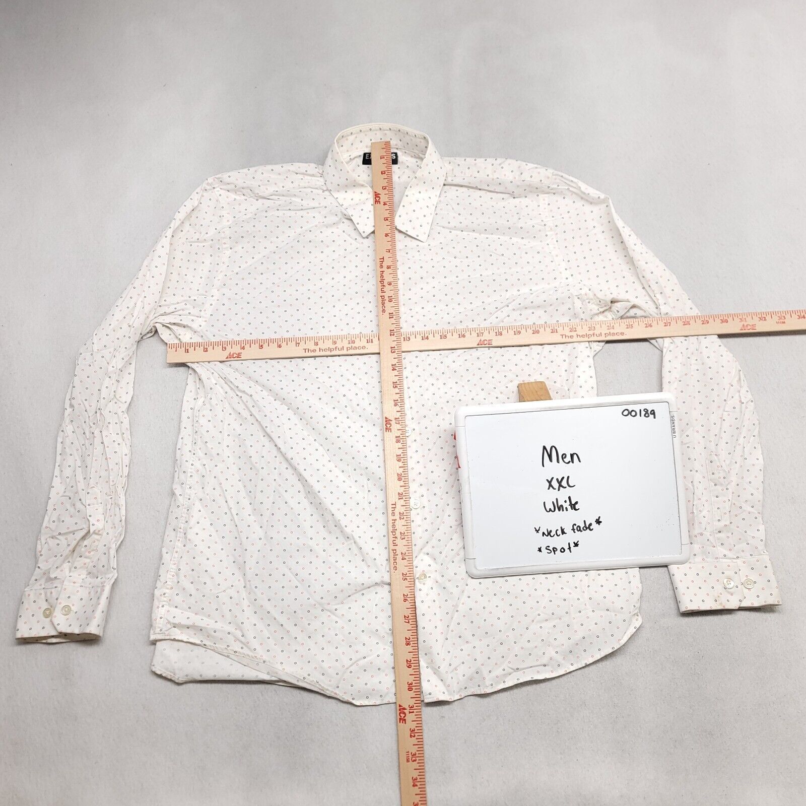 Express Express Casual Button Up Shirt Adult Mens Size 2XL White Size US XXL / EU 58 / 5 - 6 Thumbnail