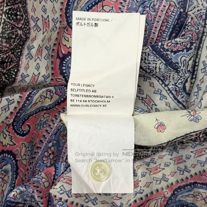Our Legacy Our Legacy Pleated pattern long-sleeve shirt Size US M / EU 48-50 / 2 - 4 Thumbnail