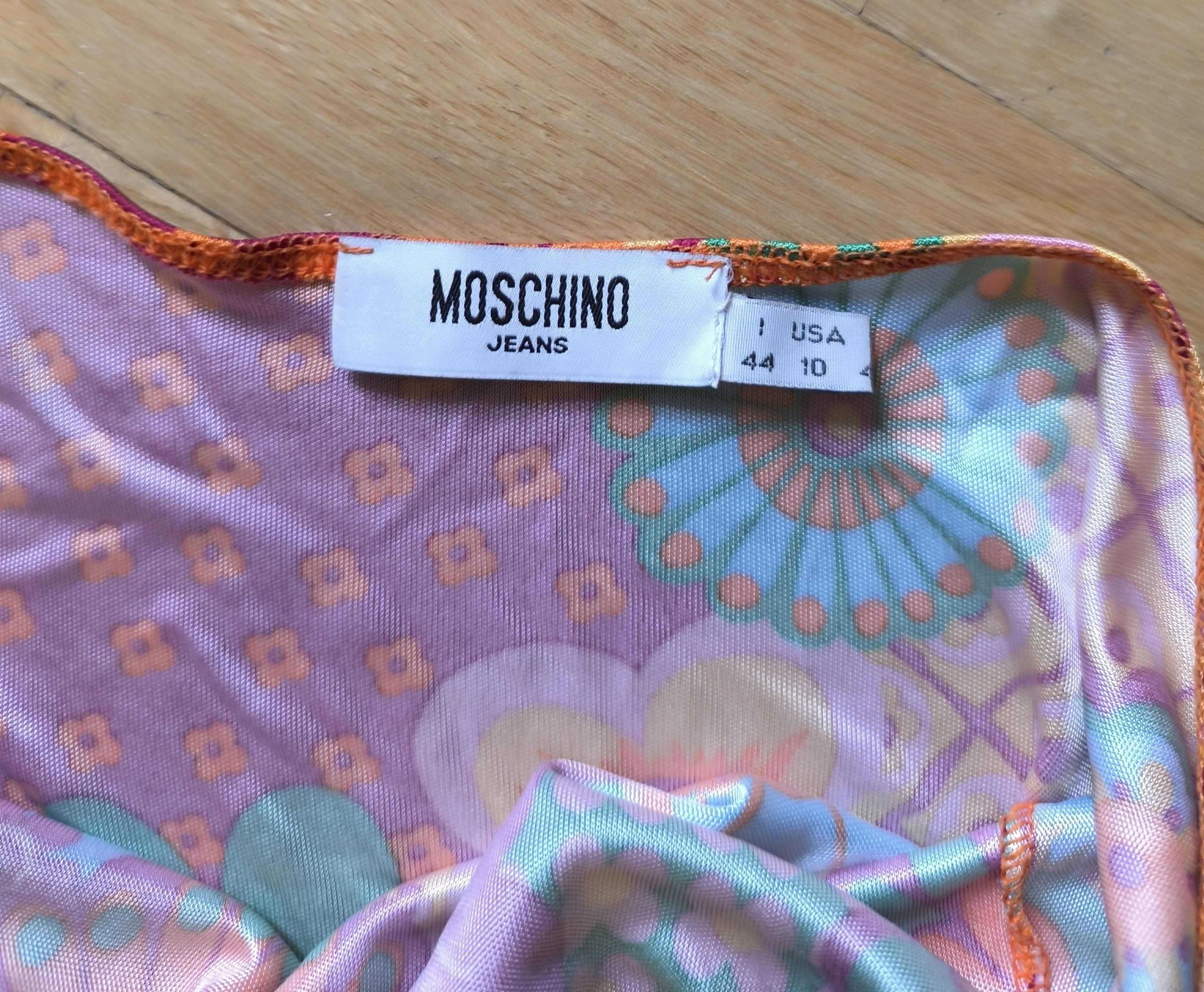 Moschino Moschino Jeans Donna Multicolor Floral Maxi Dress Size US 10 Size M / US 6-8 / IT 42-44 - 8 Thumbnail
