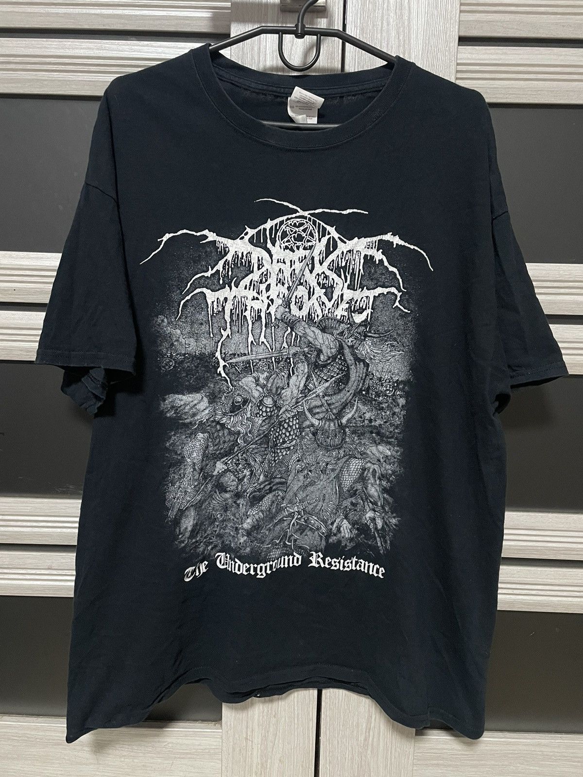 Band Tees × Vintage Vintage 00s Darkthrone Underground Resistance T Shirt Metal Size US XL / EU 56 / 4 - 1 Thumbnail
