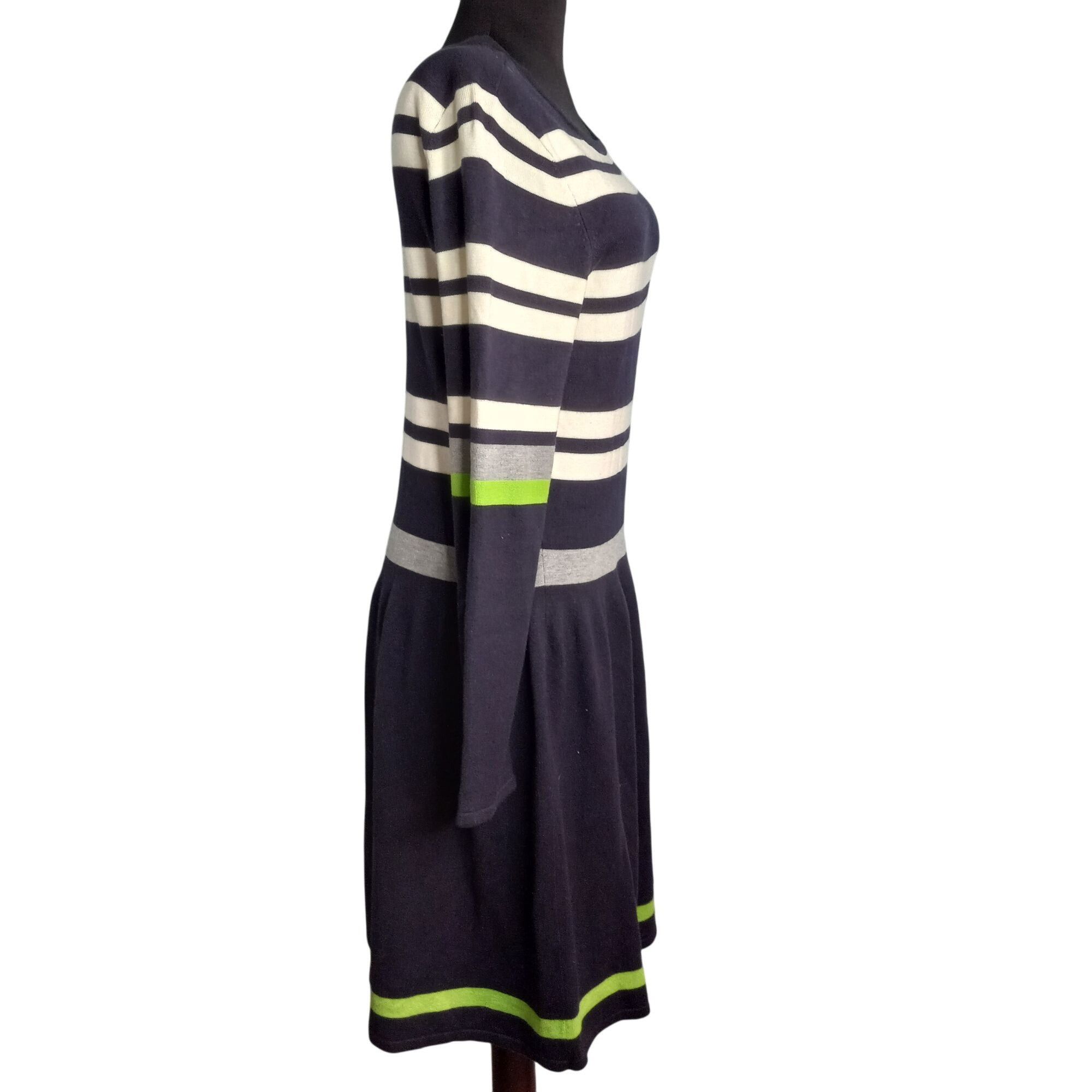 Vince Camuto Vince Camuto Size L Dress Womens Knit Sweater Striped Navy G Size L / US 10 / IT 46 - 5 Thumbnail